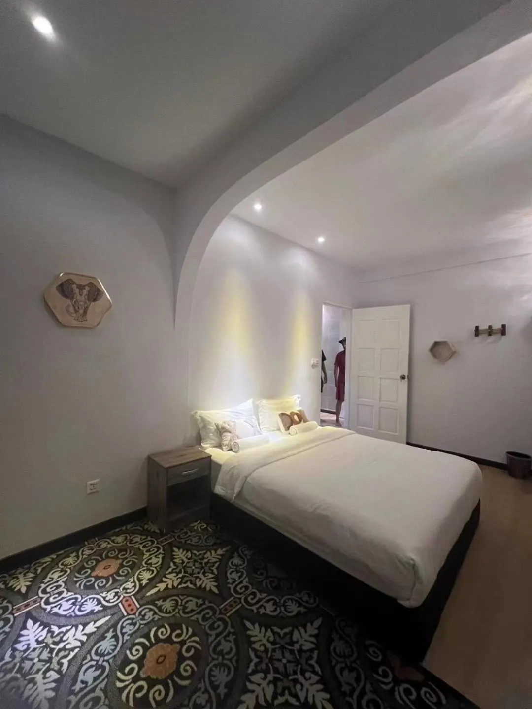 Bed in ocean village