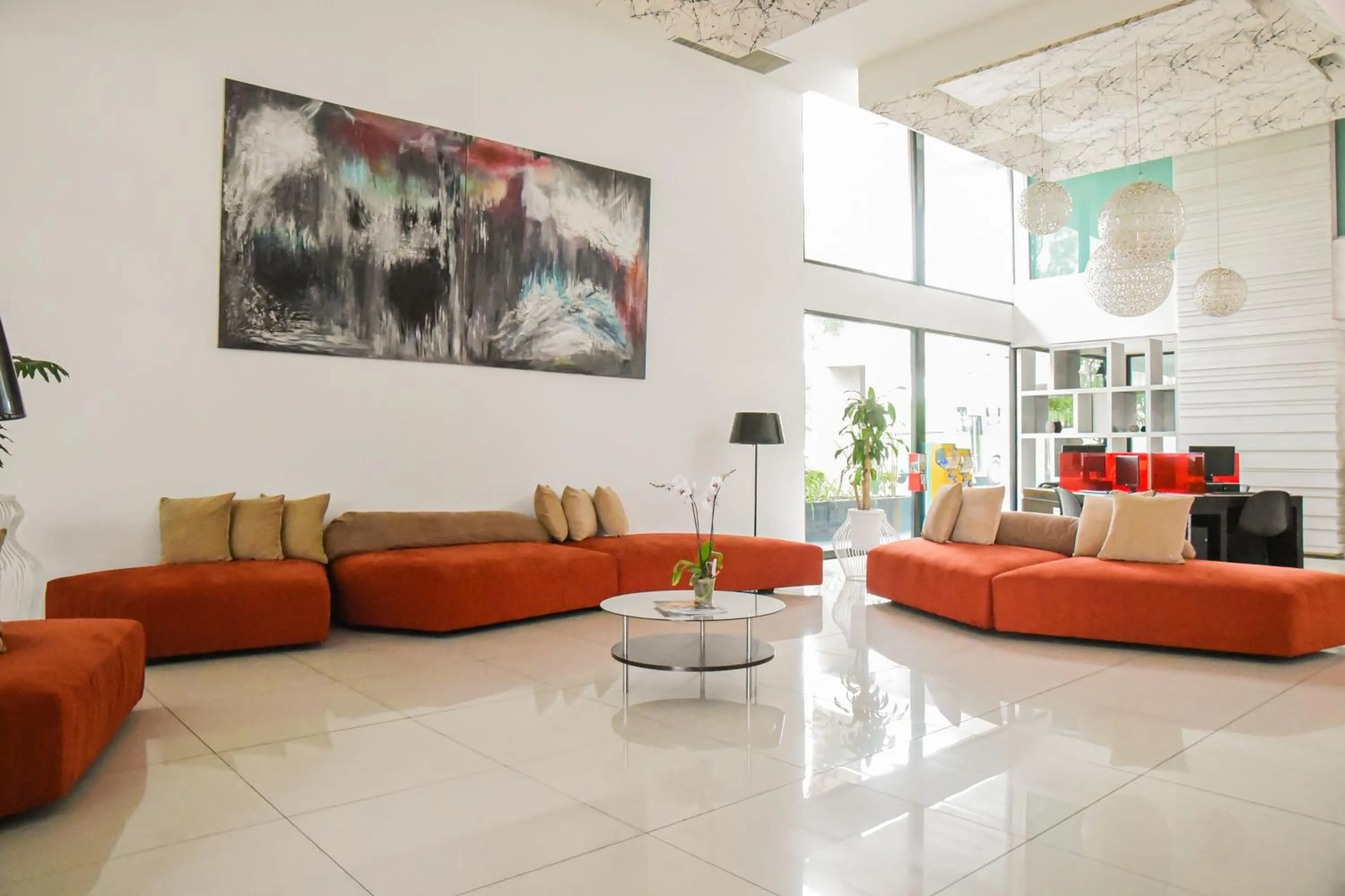 Lobby or reception in Hotel Expo Plaza Business and Family Guadalajara
