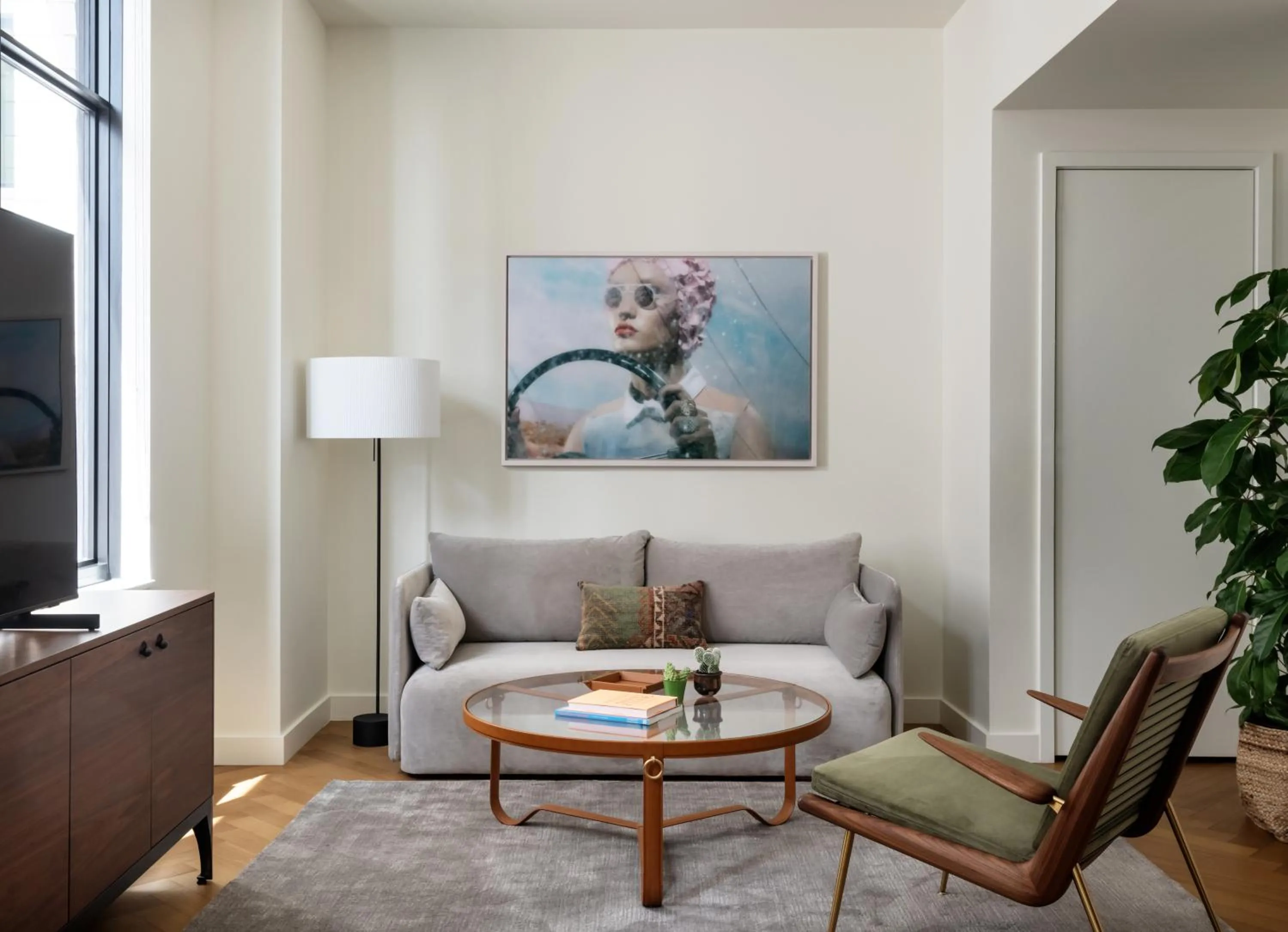 Living room in ROOST Detroit