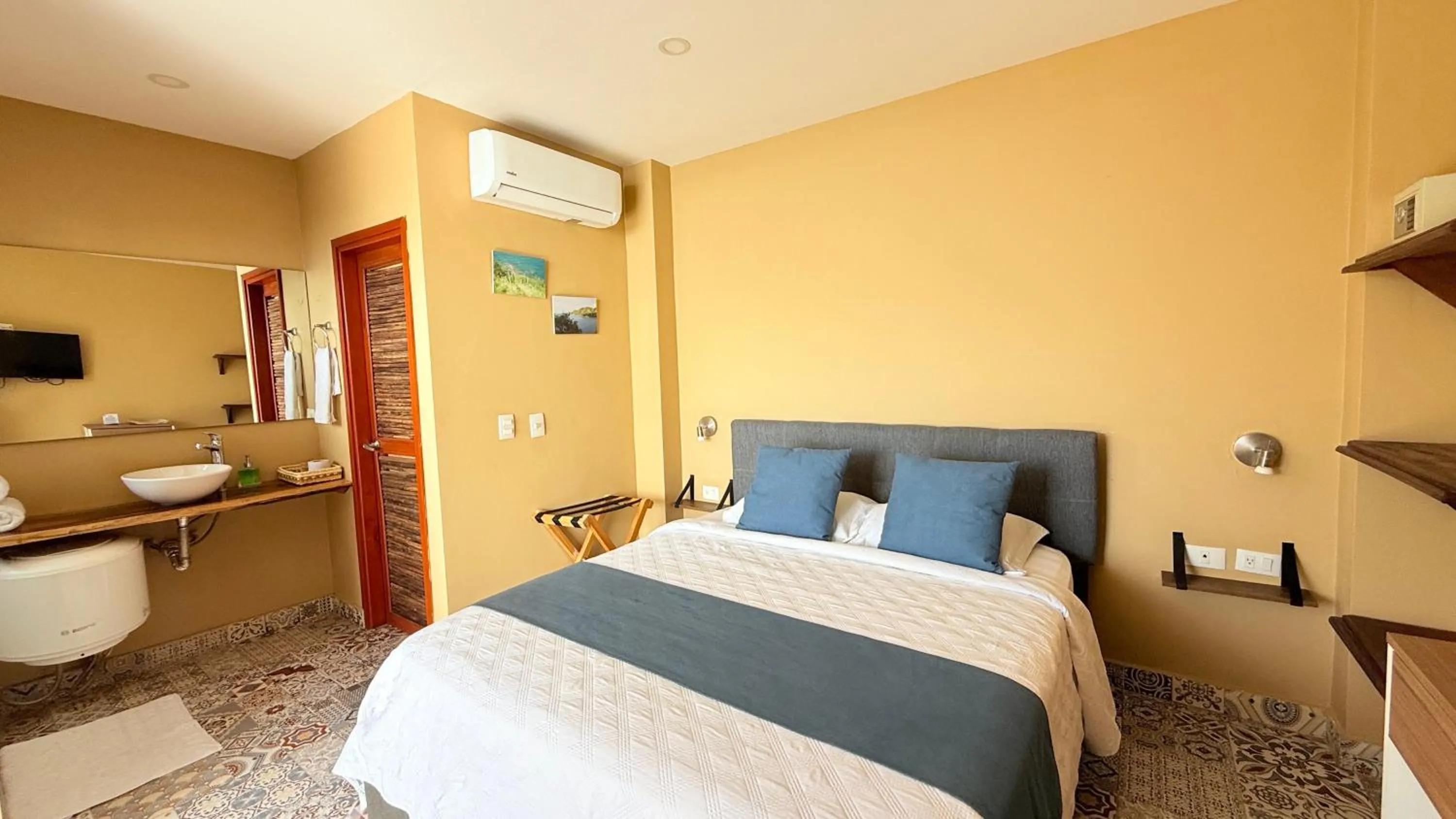 Bed in Cabañas Paraiso