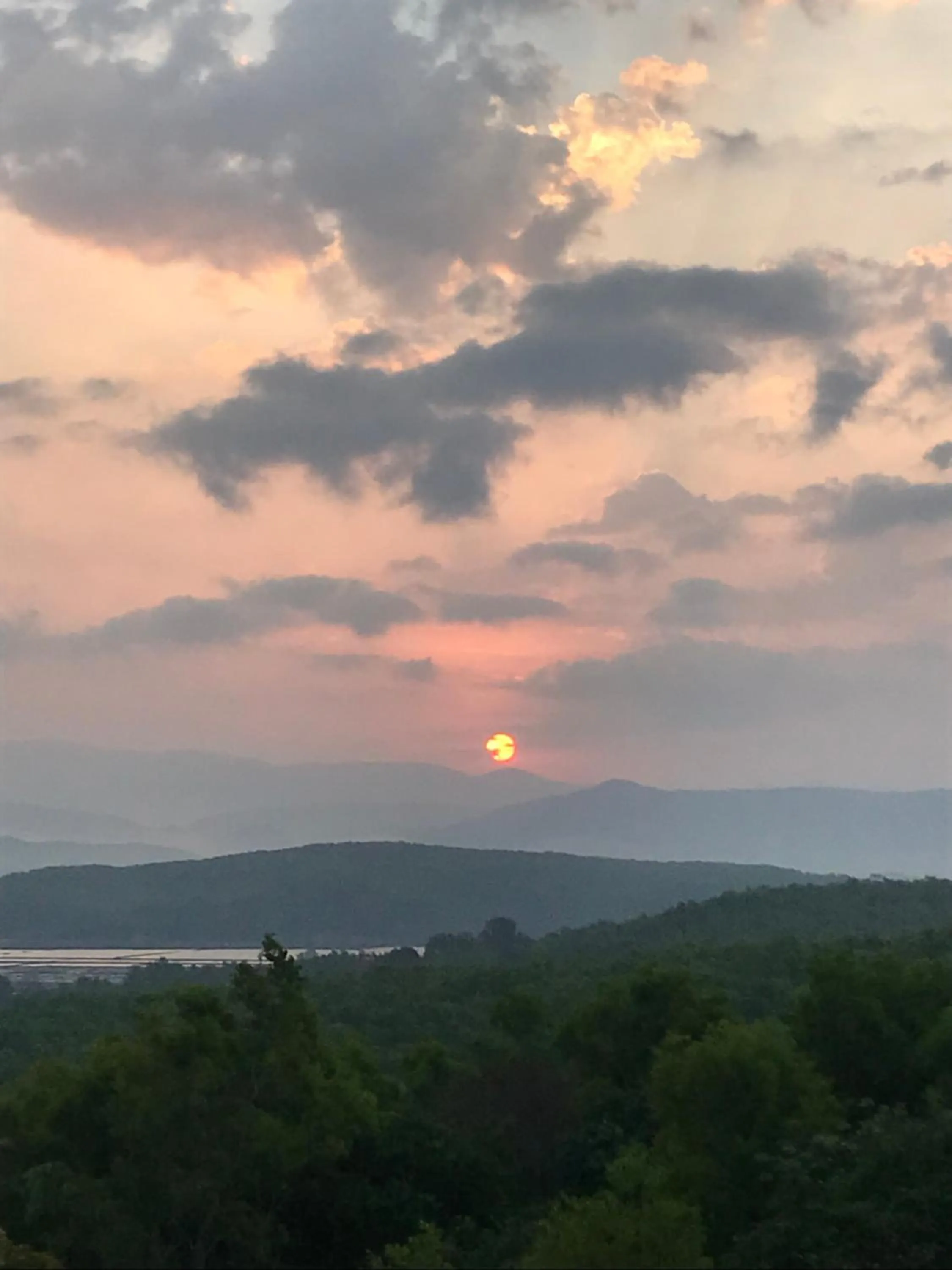 Mountain view in Hotel Golden Heights Gokarna