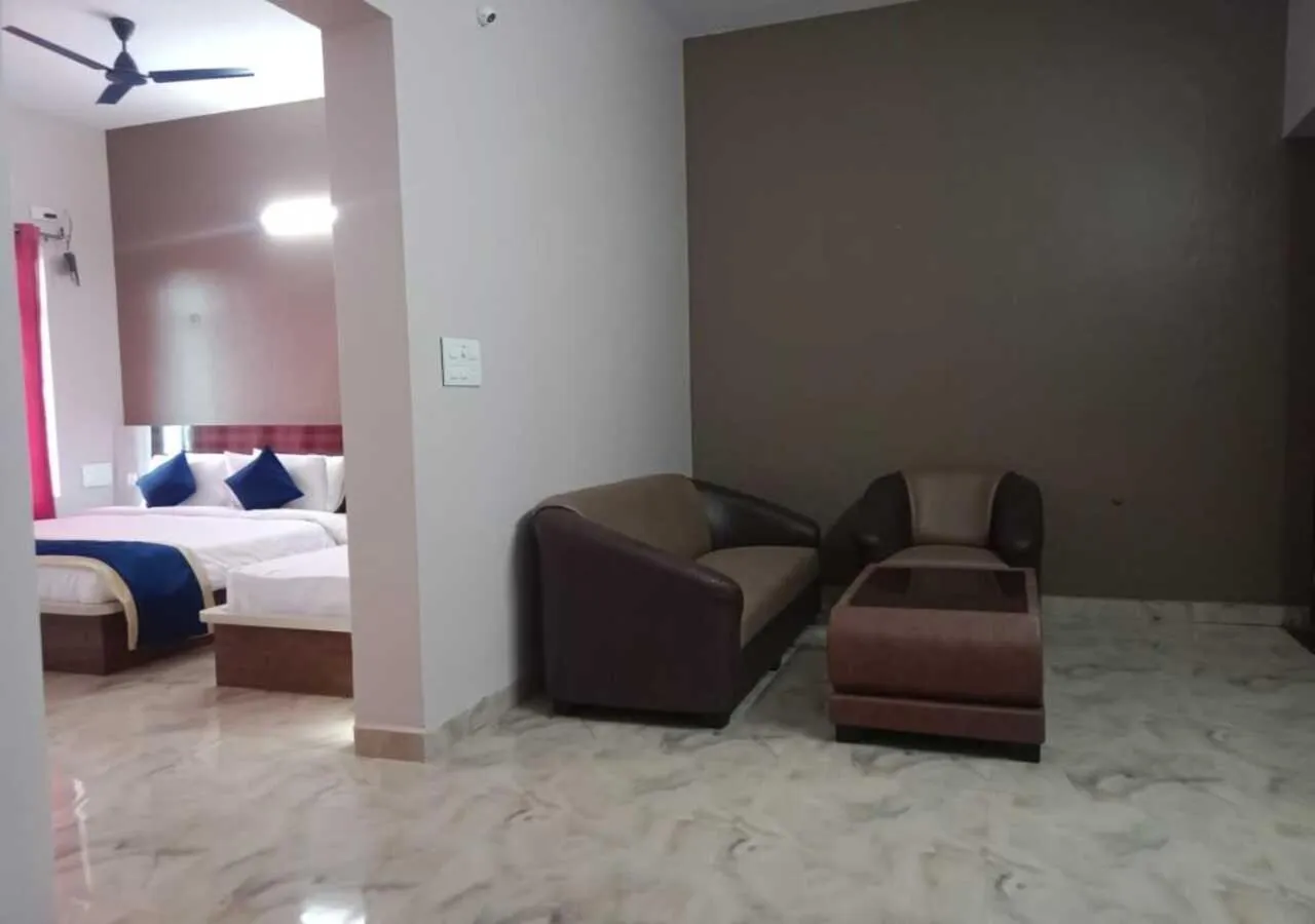 Bed in Hotel Golden Heights Gokarna