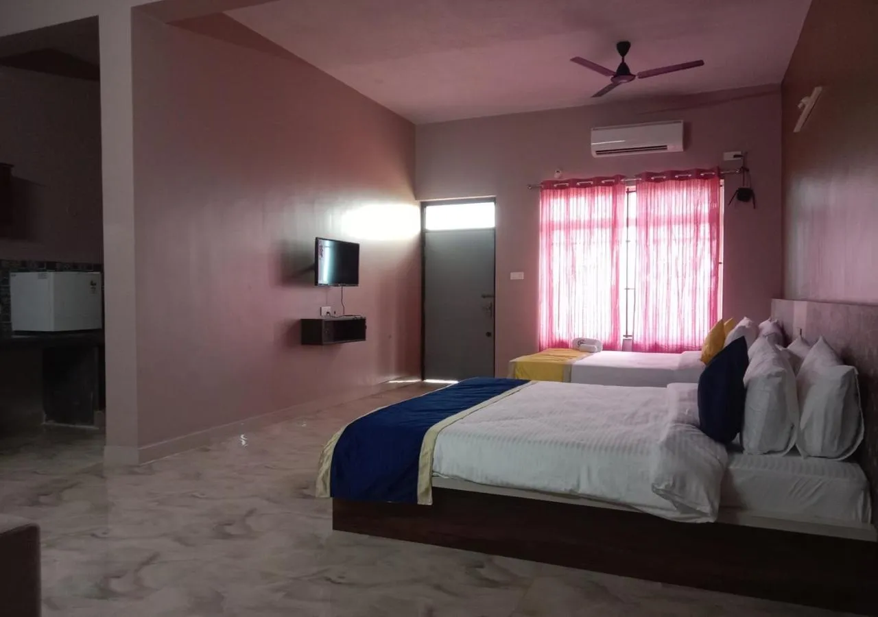 Bed in Hotel Golden Heights Gokarna