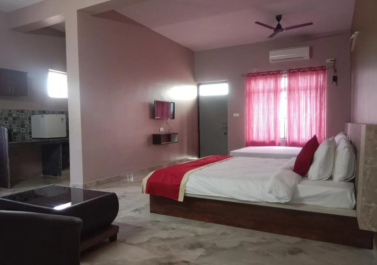 Bed in Hotel Golden Heights Gokarna