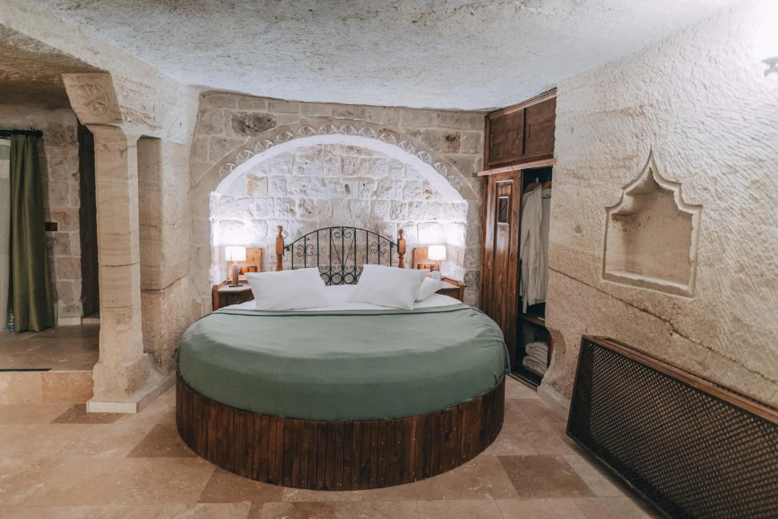 Bed in Sora Cave Hotel