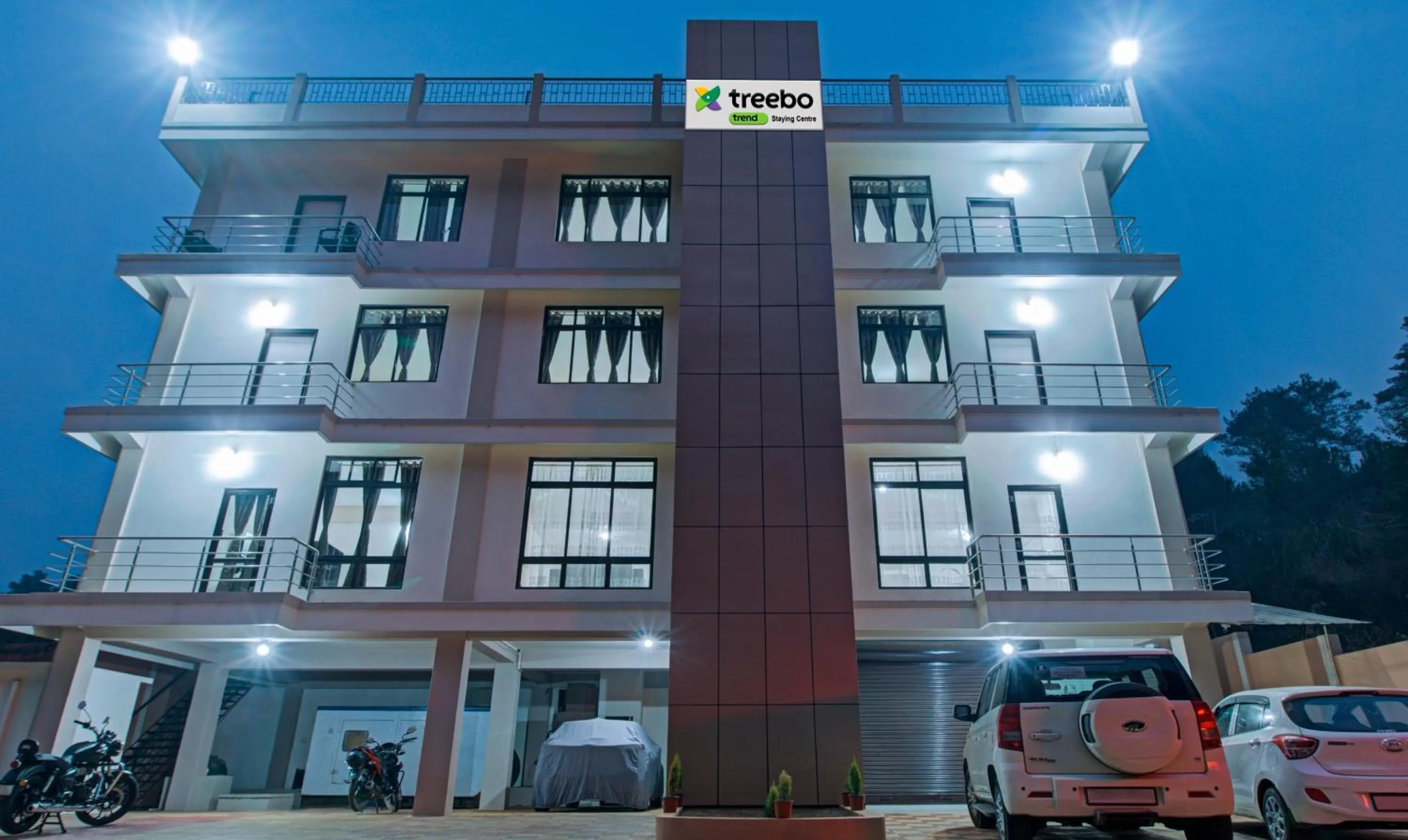 Property building in Treebo Staying Center