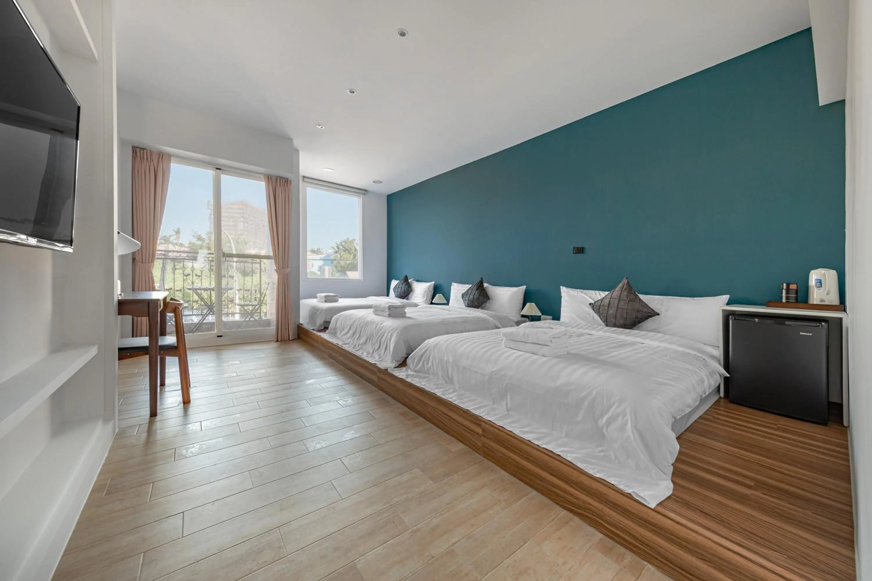 Bed in Sunset Mu Style Inn