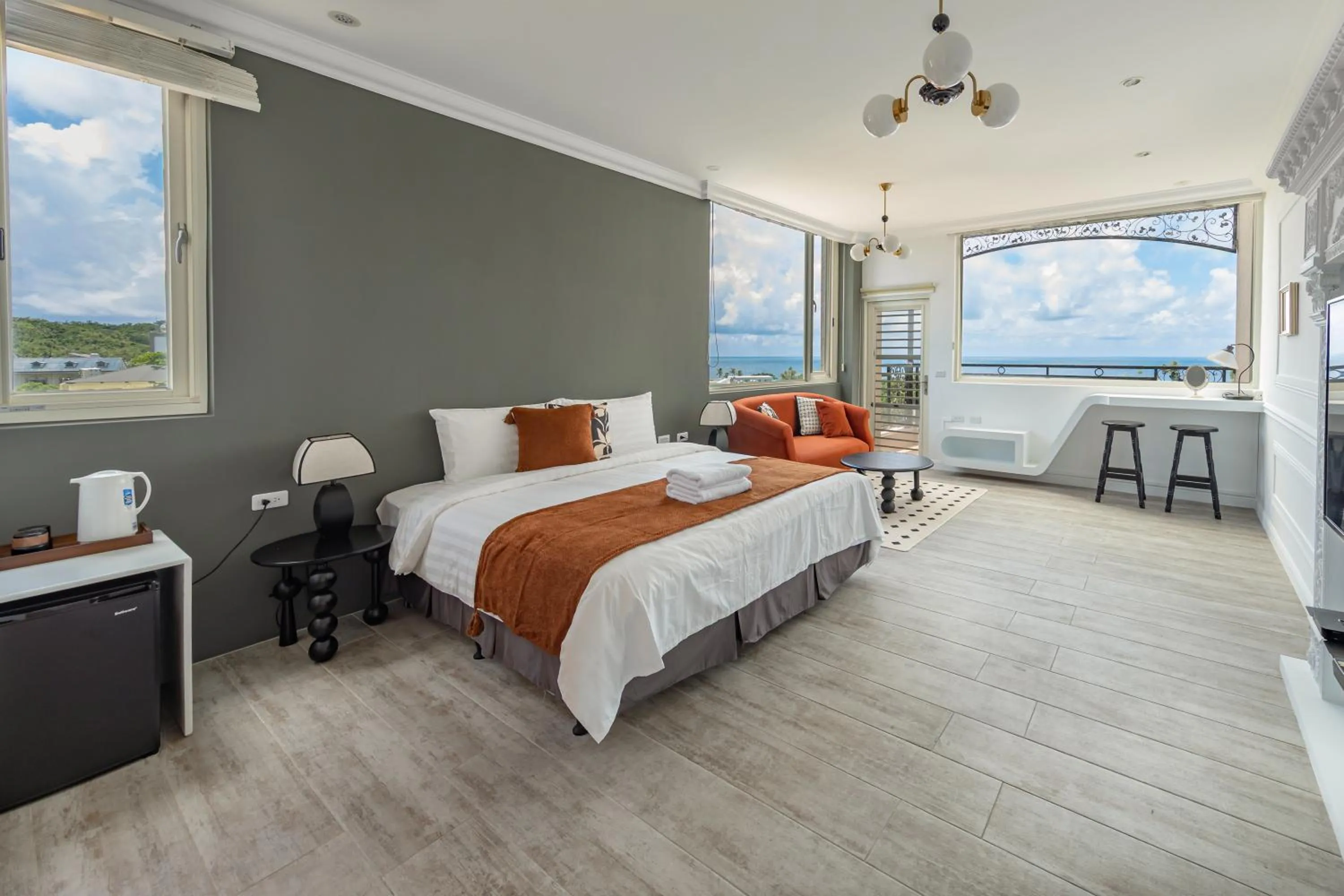 Bed in Sunset Mu Style Inn