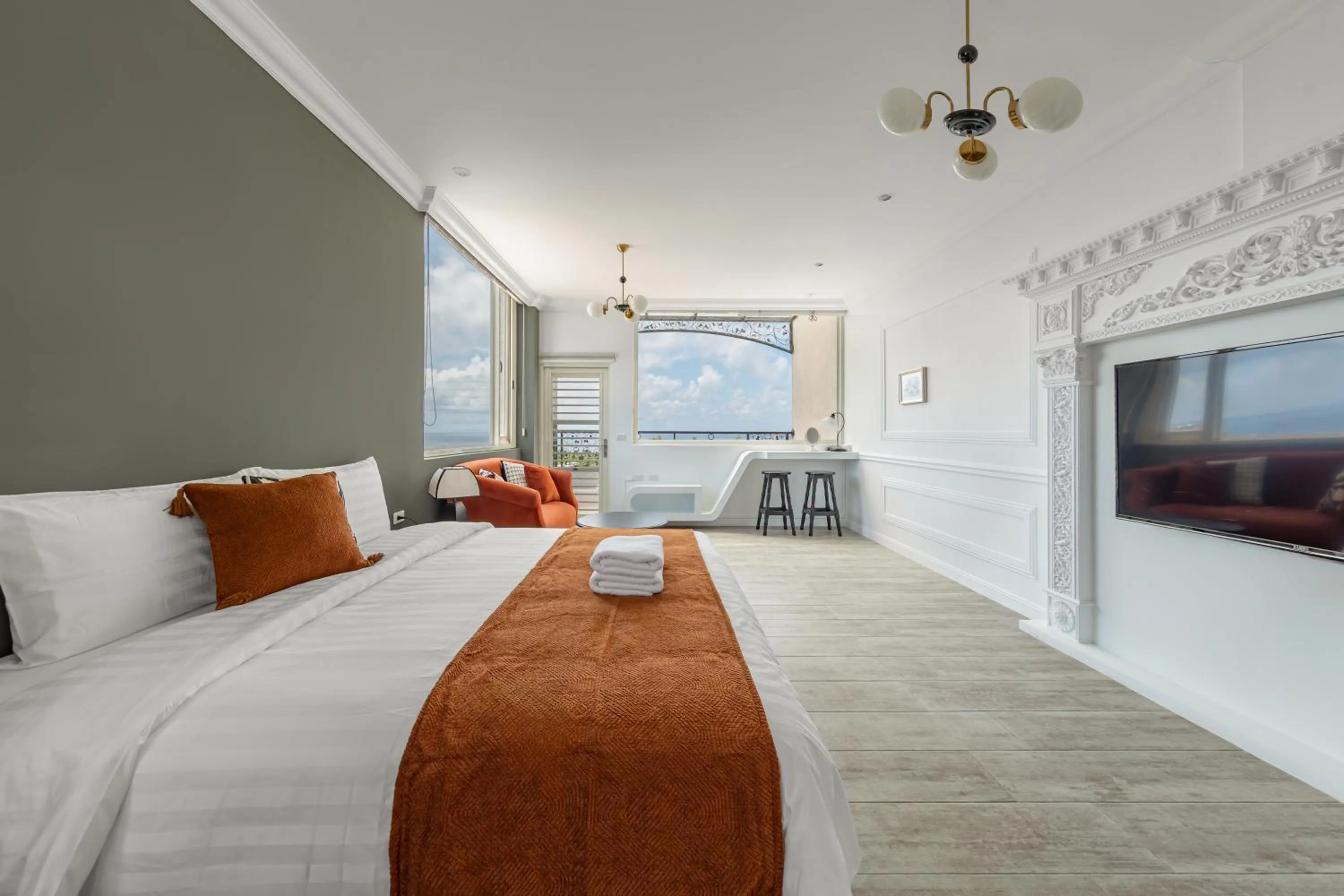 Bed in Sunset Mu Style Inn