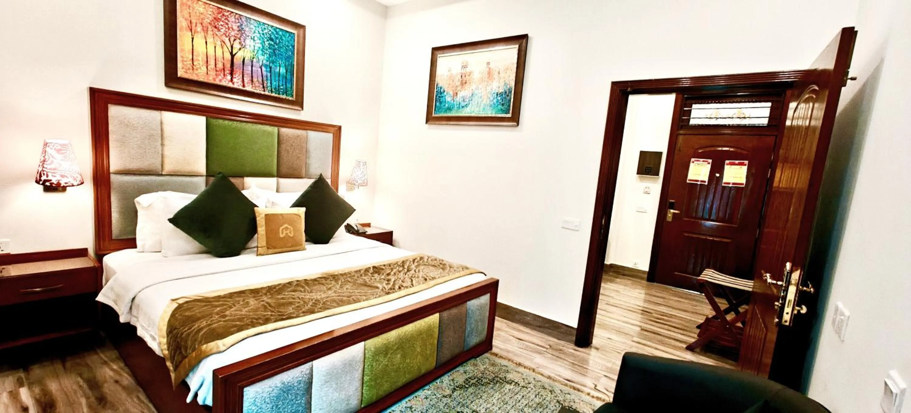 Bed in Hayyat Luxury Hotel Suites