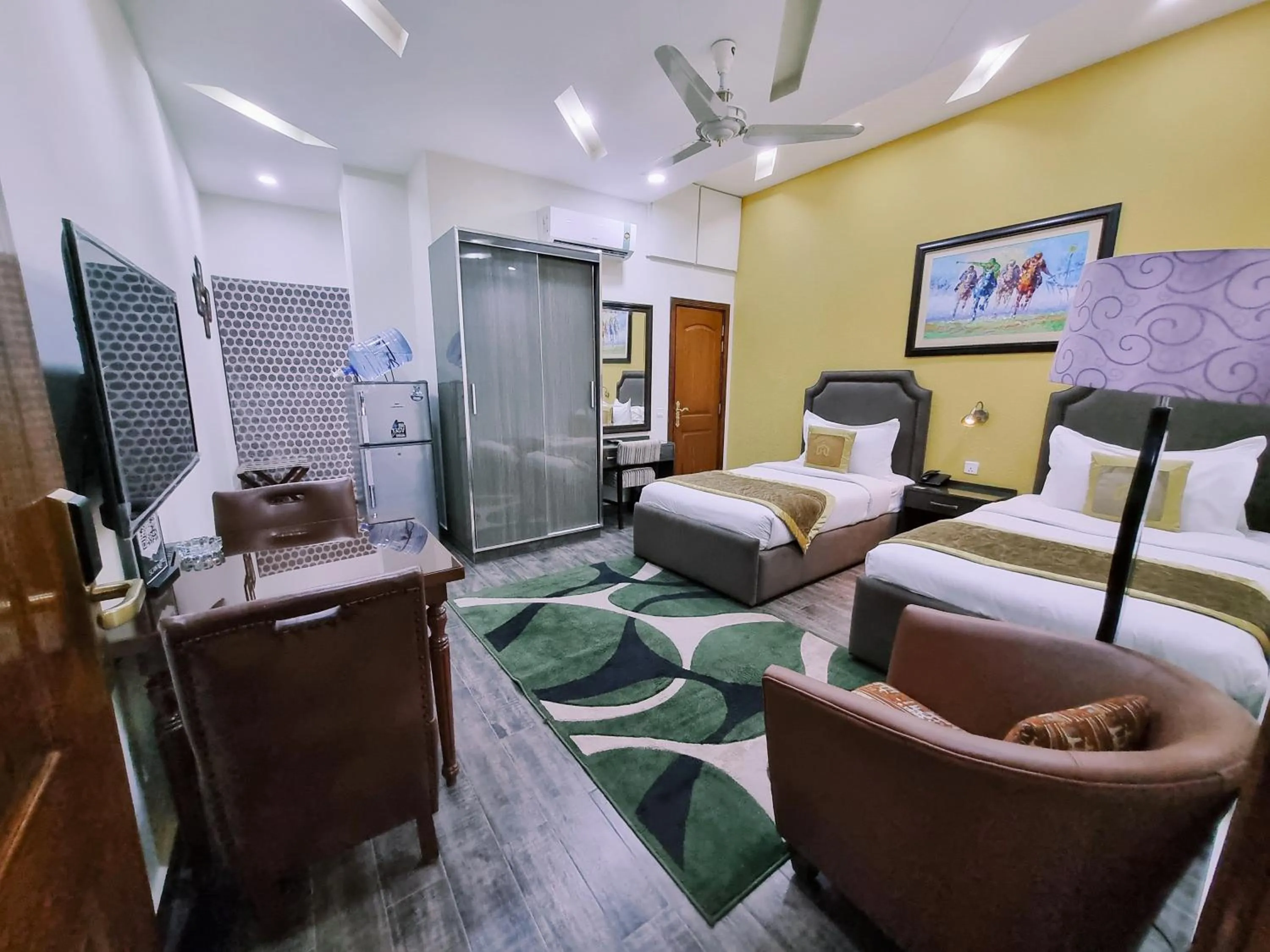 Bed in Hayyat Luxury Hotel Suites