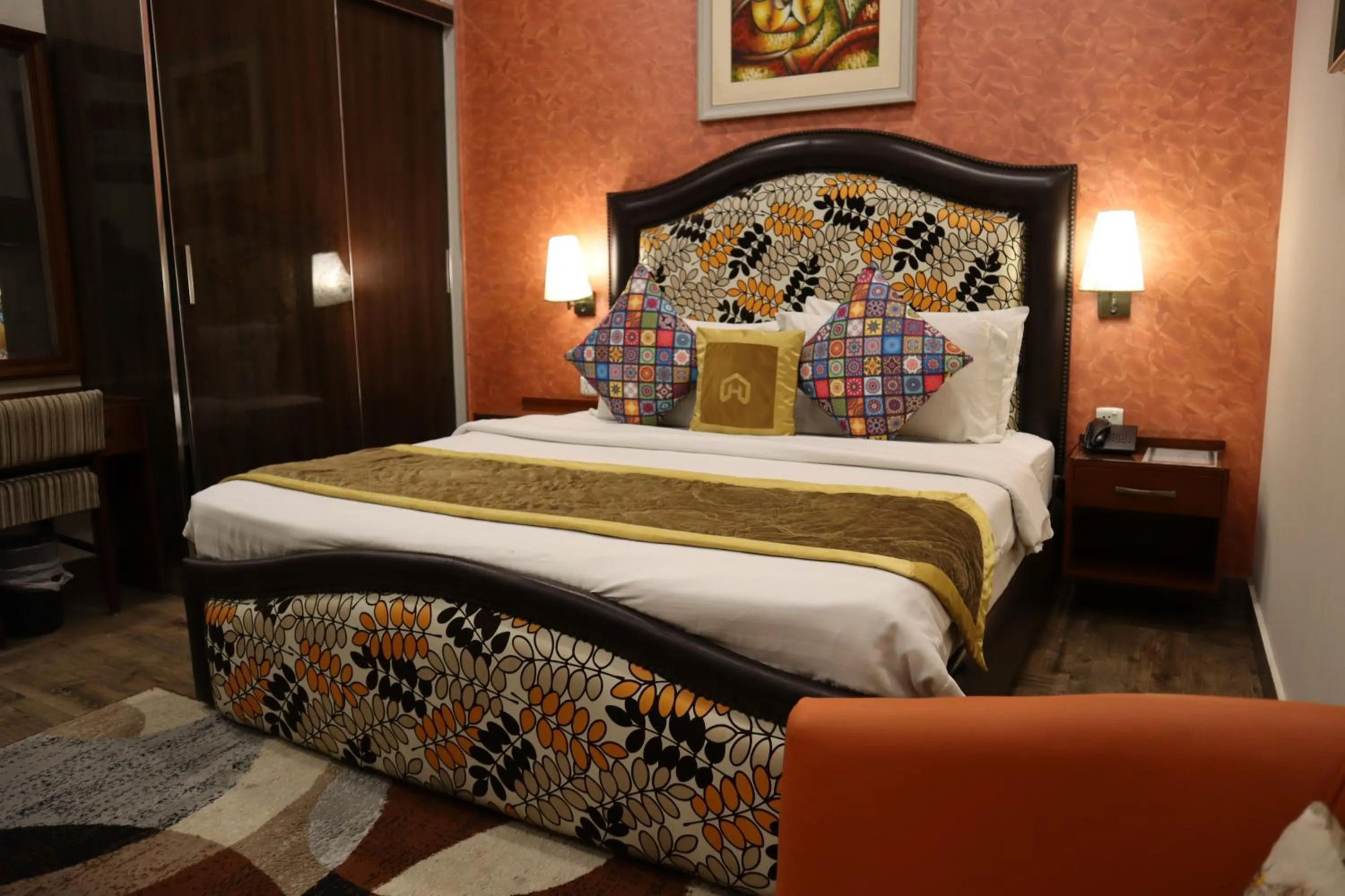 Bed in Hayyat Luxury Hotel Suites