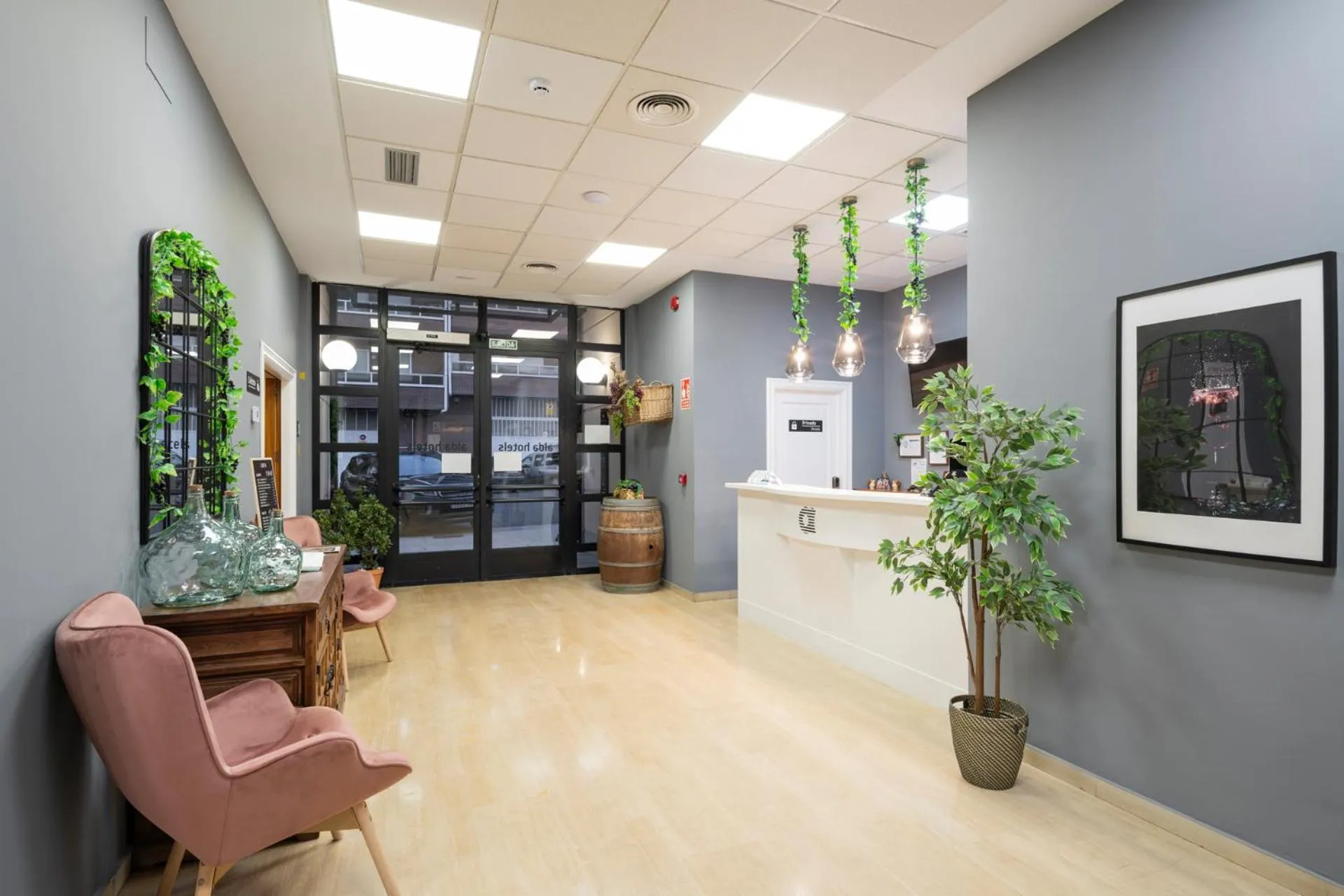 Lobby or reception in Hotel Alda Malvasía
