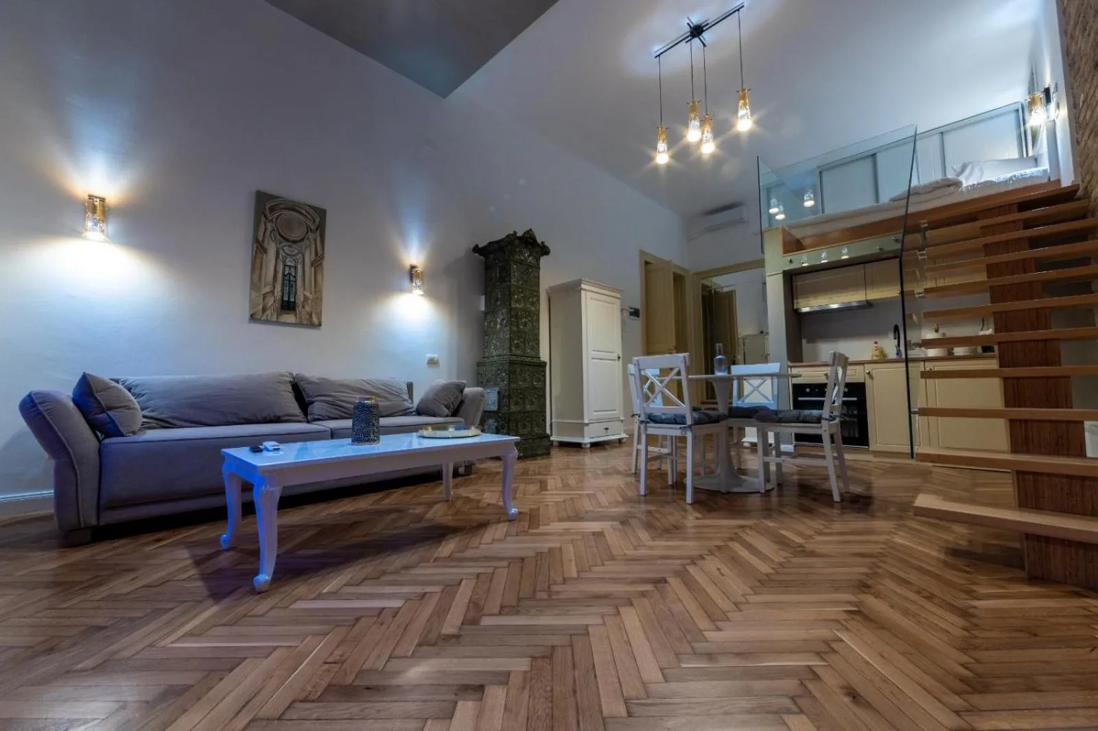 Kitchen or kitchenette in VISAJ Deluxe Downtown