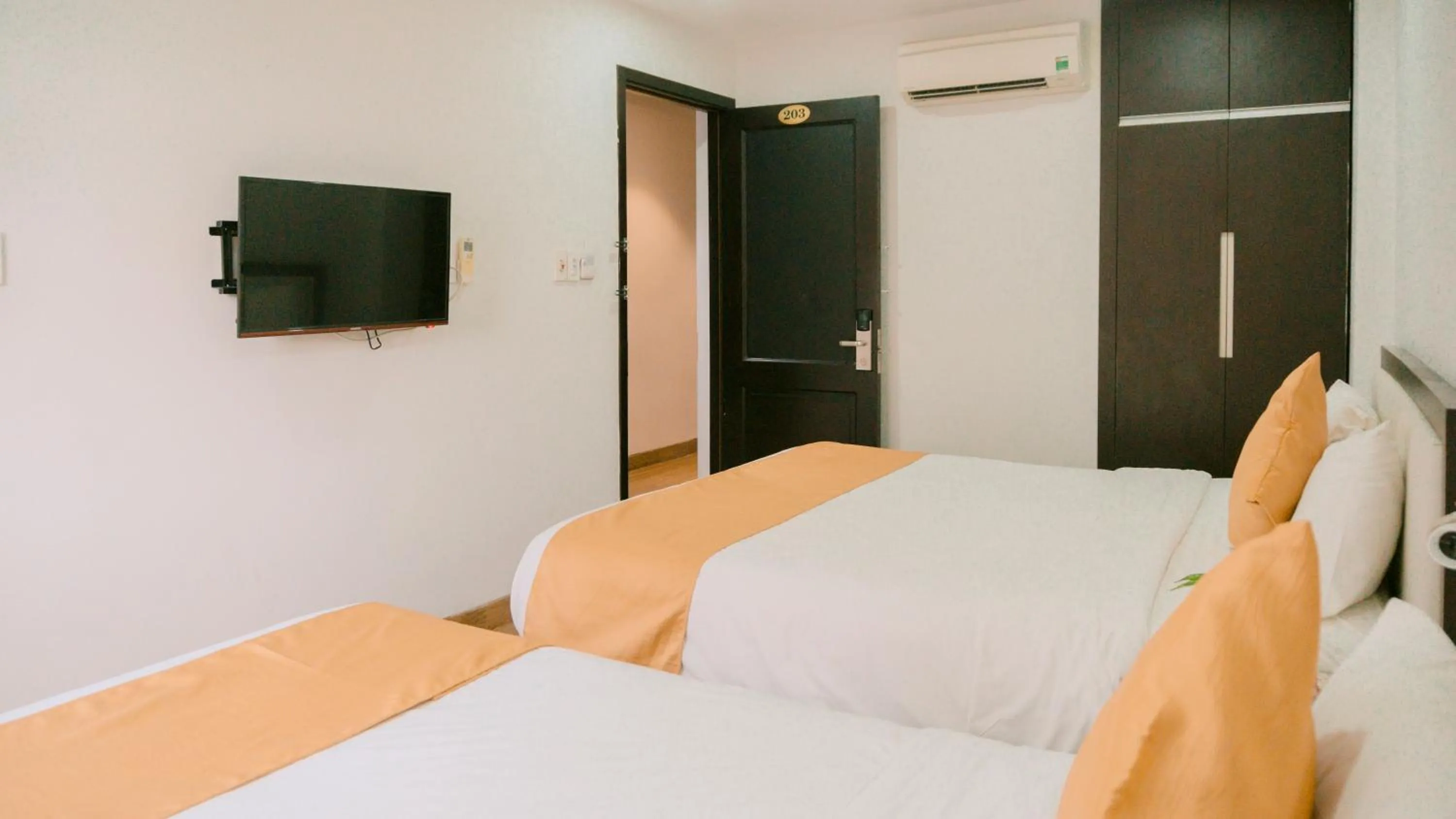 Bed in Horizon Front Beach Hotel Danang