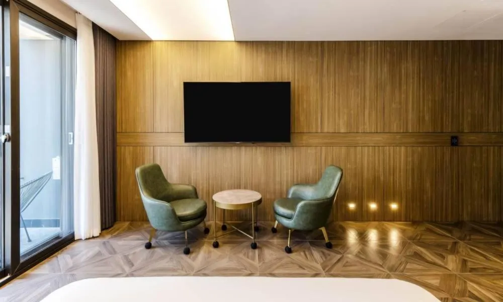 TV and multimedia, Bed in Anseong Nomad Hotel