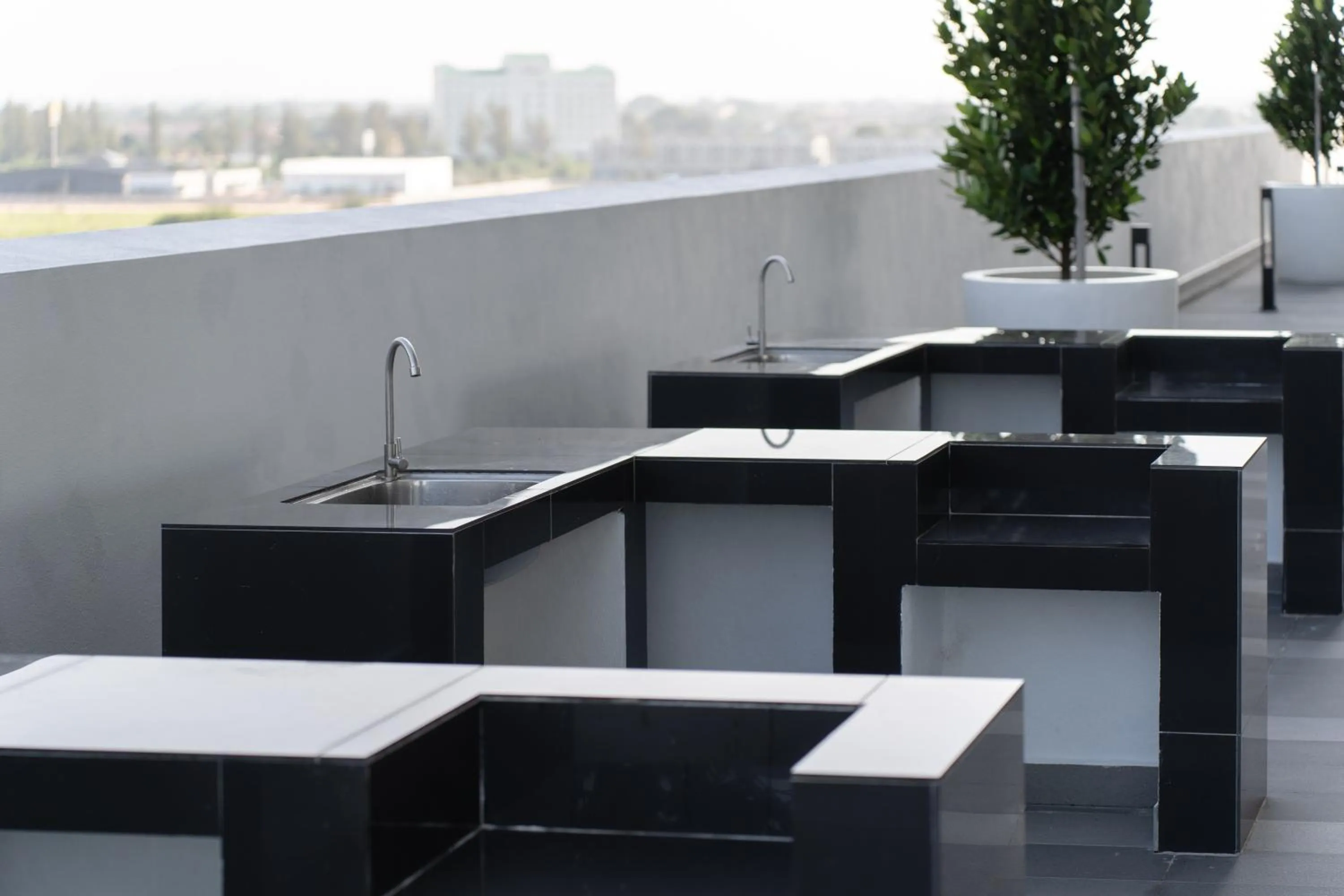 BBQ facilities in Amber Cove Impression City Melaka By Dawn Stay Free Netflix