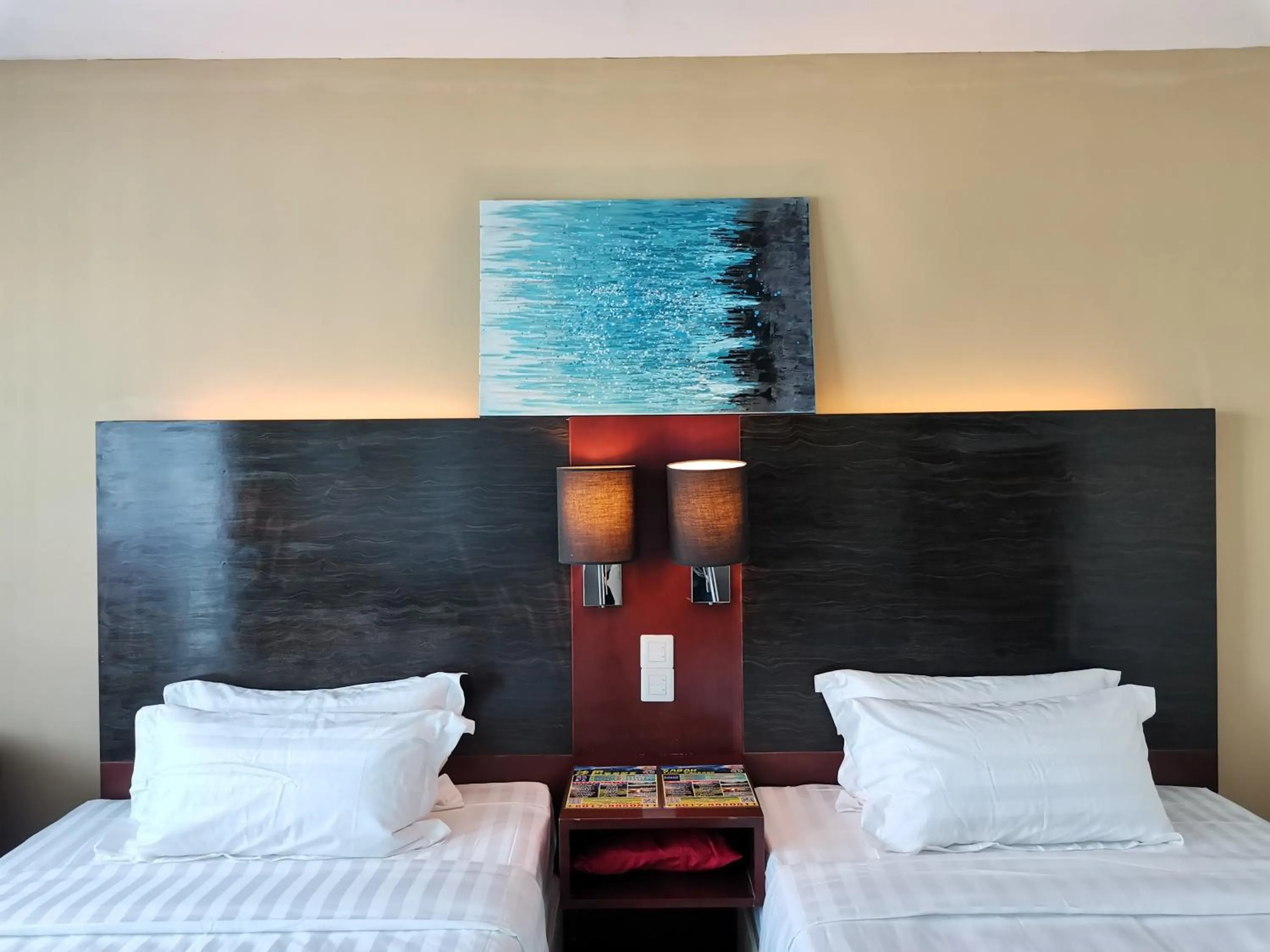 Bed in Greenage MingSuite 明绿时代套房 Kota Kinabalu 亚庇市中心