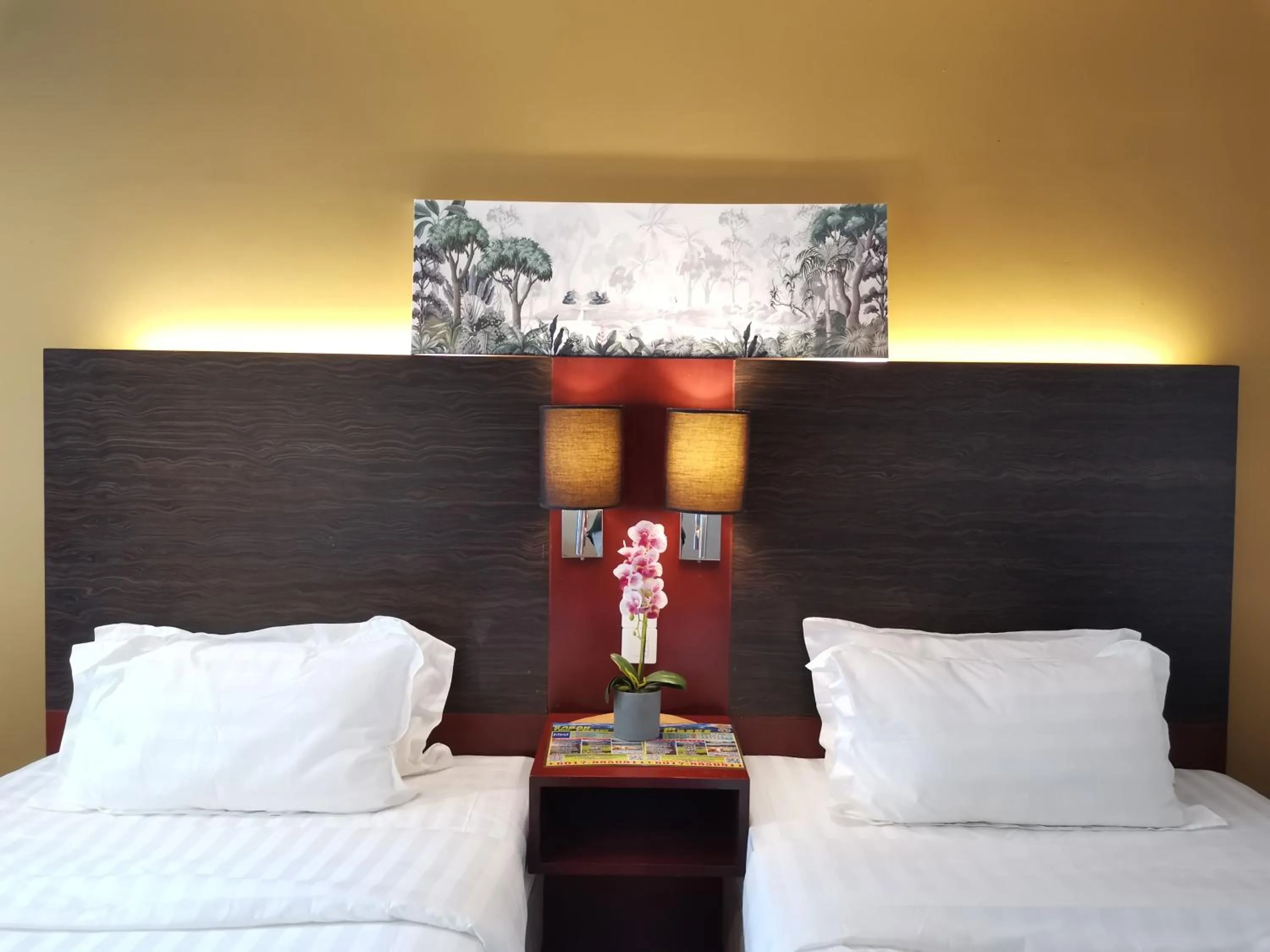 Bed in Greenage MingSuite 明绿时代套房 Kota Kinabalu 亚庇市中心