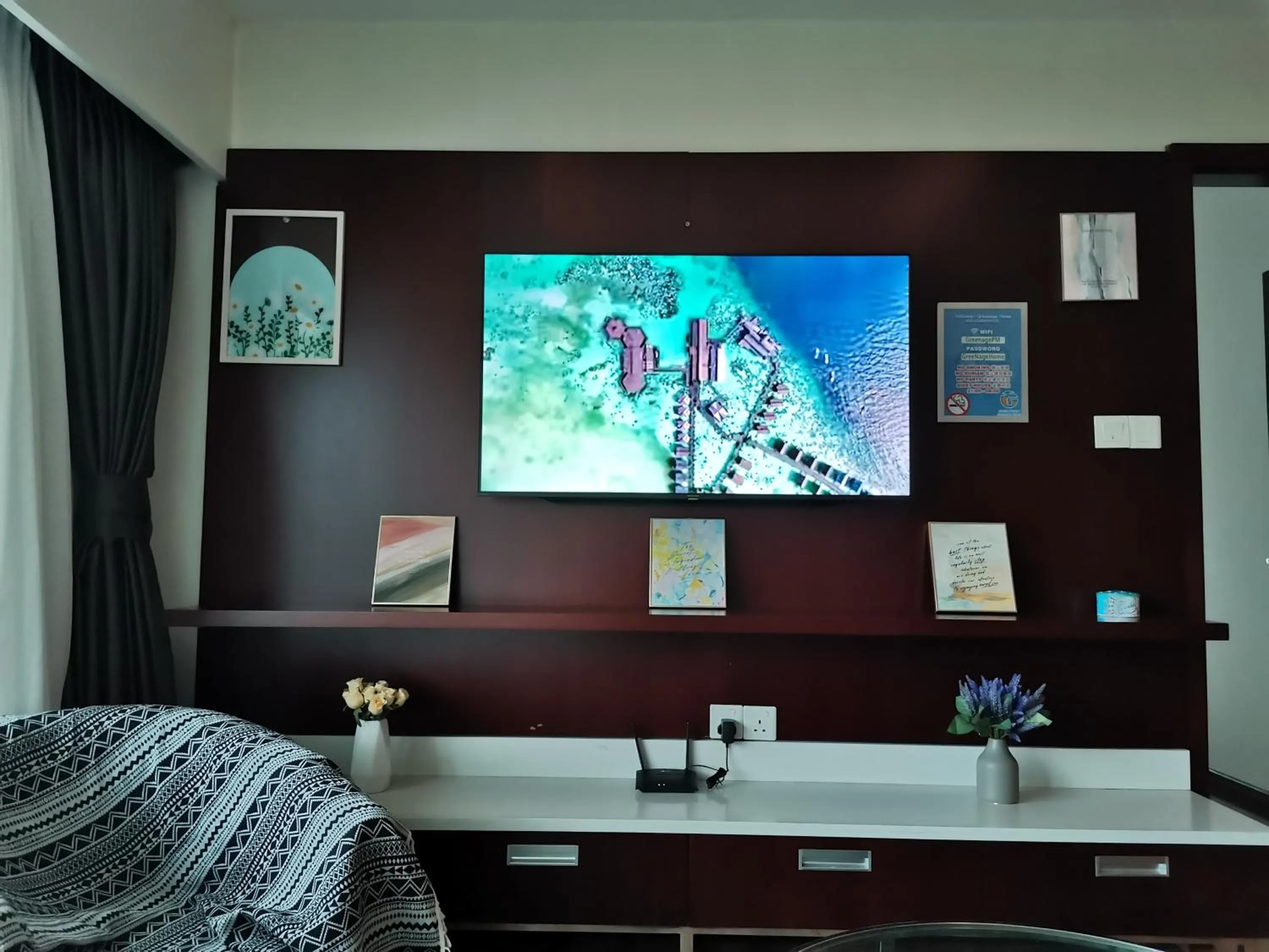 Bed in Greenage MingSuite 明绿时代套房 Kota Kinabalu 亚庇市中心