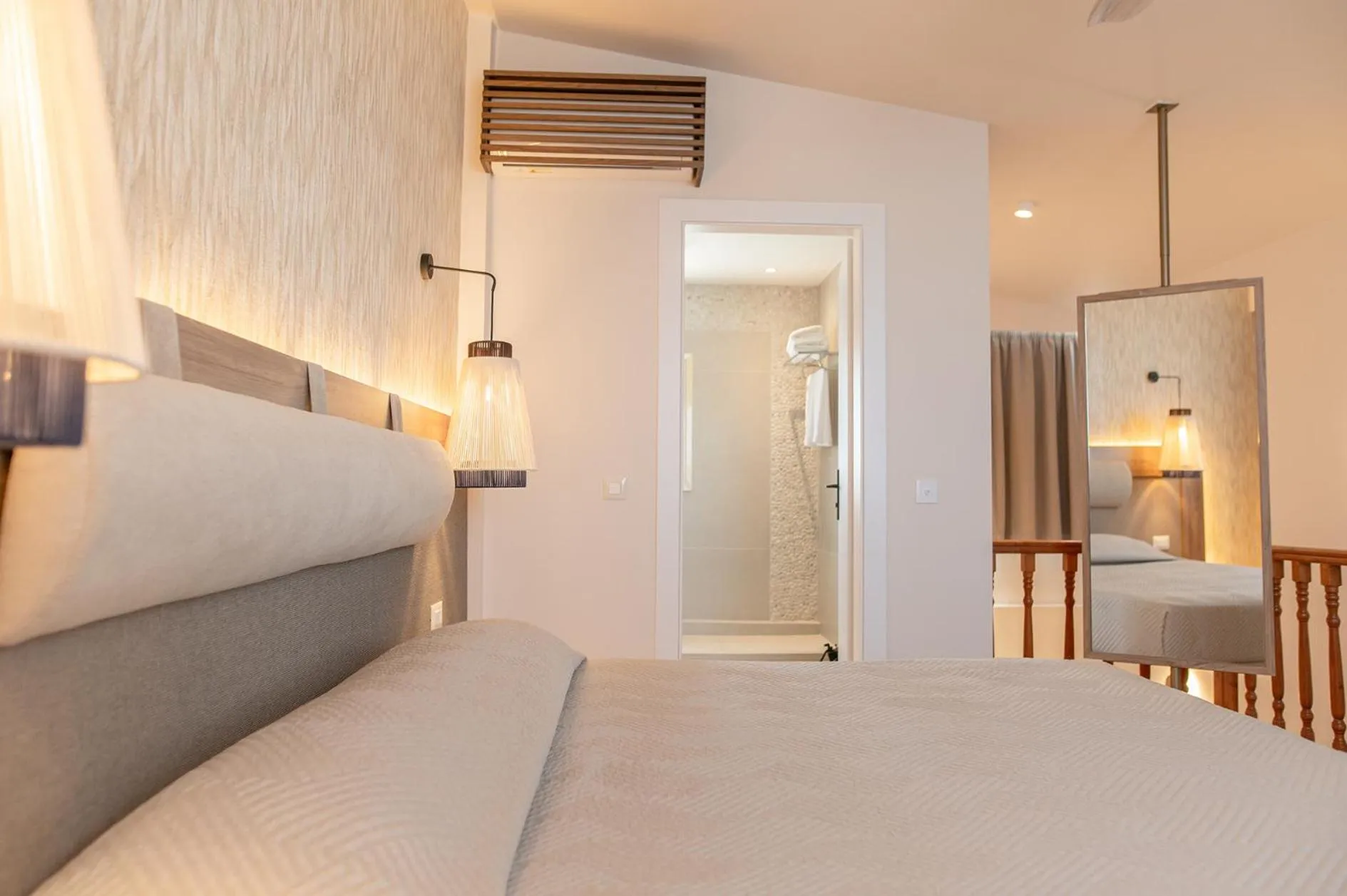 Bed in Achilleas Beach Hotel Adults Only