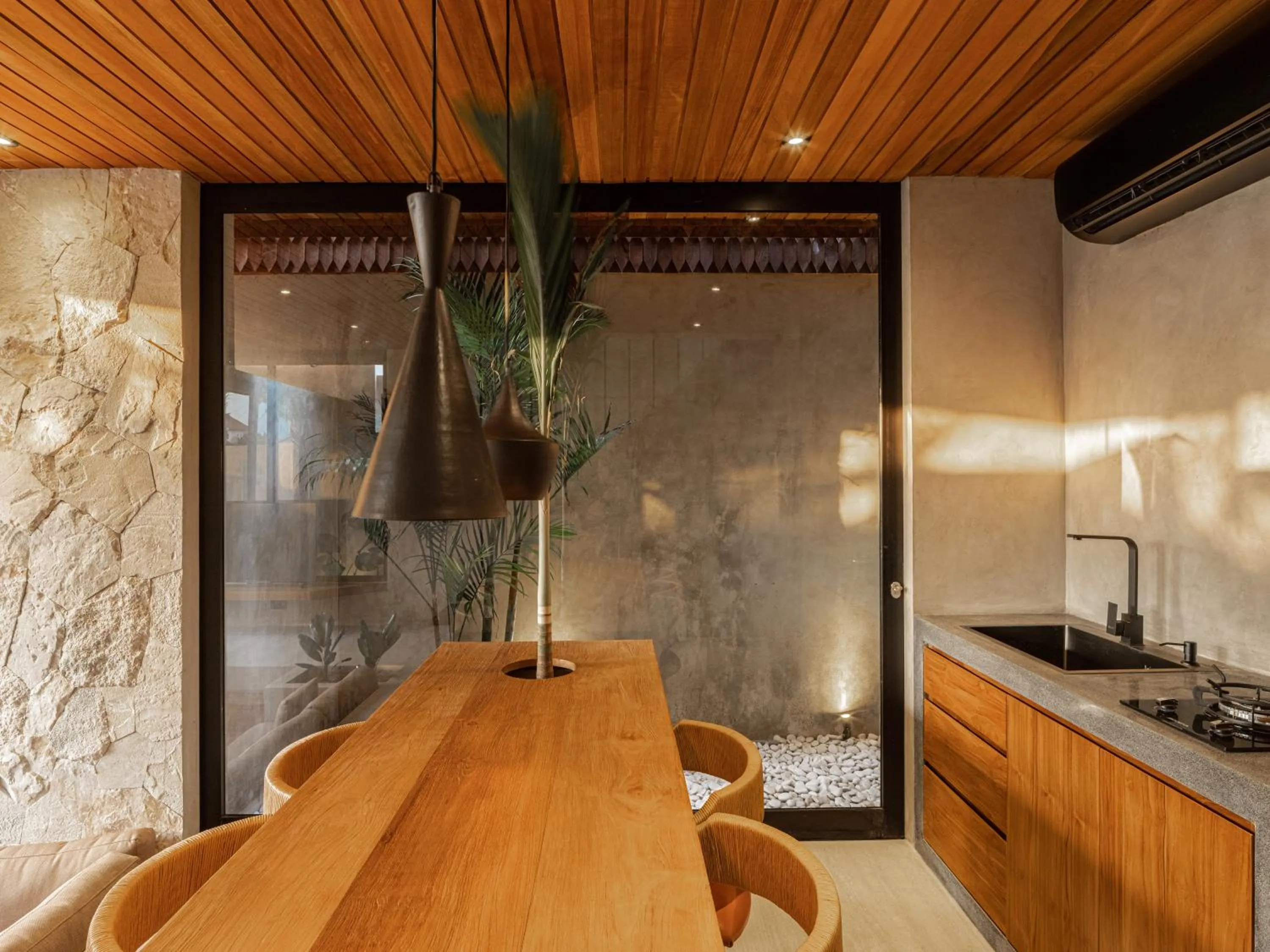 Kitchen or kitchenette in Blacksand Villas Canggu