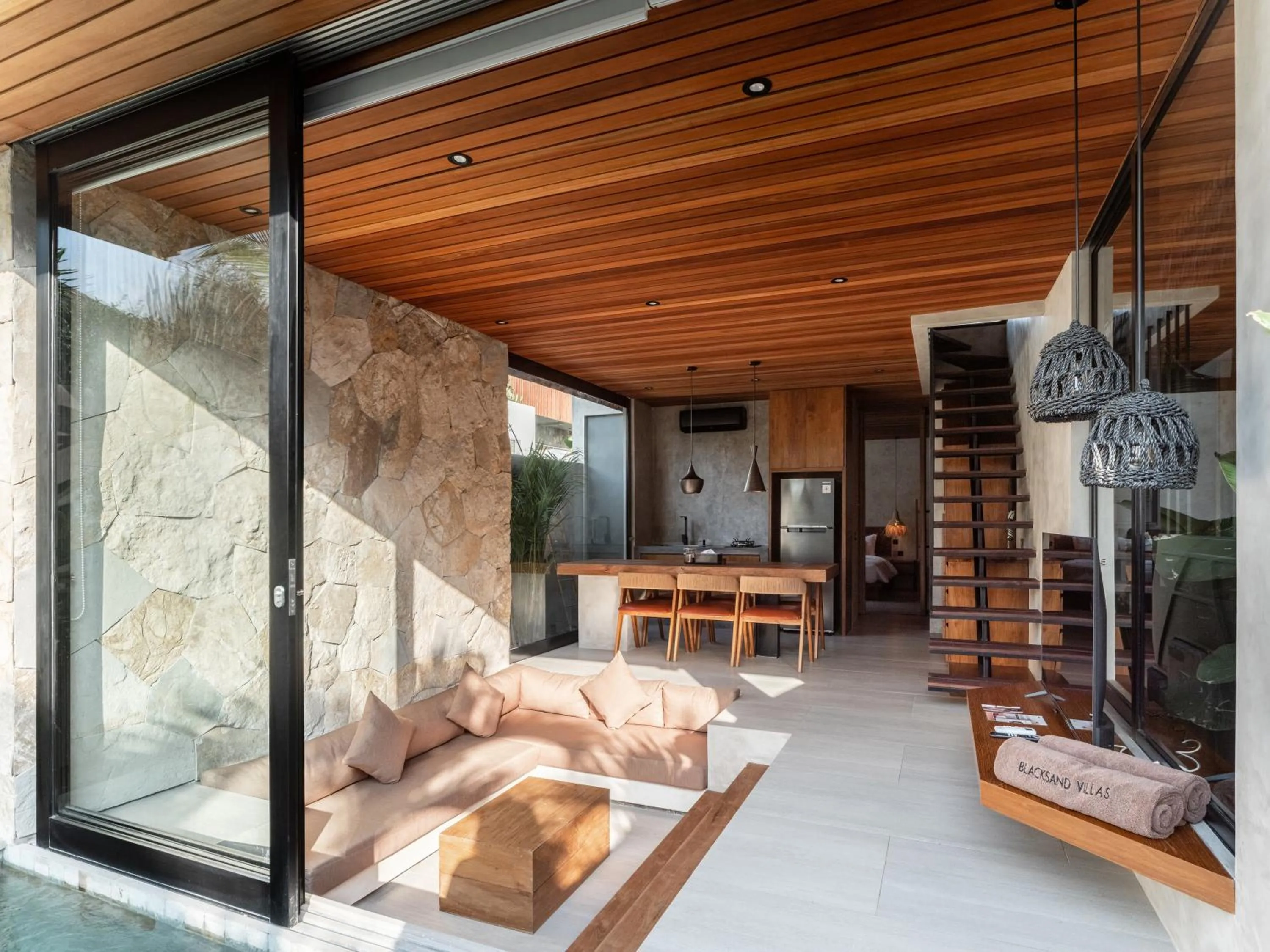 Living room in Blacksand Villas Canggu