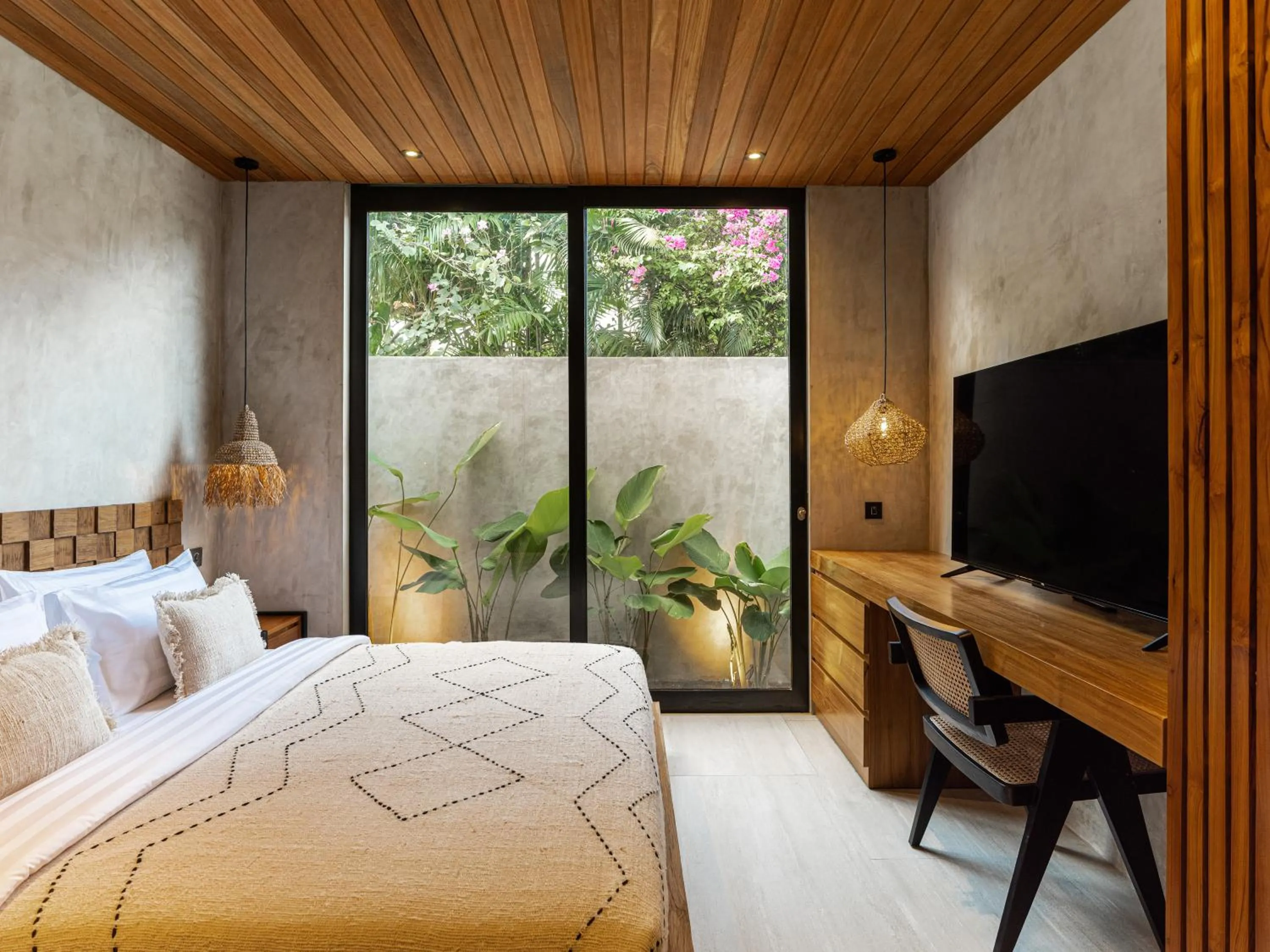 Bed in Blacksand Villas Canggu