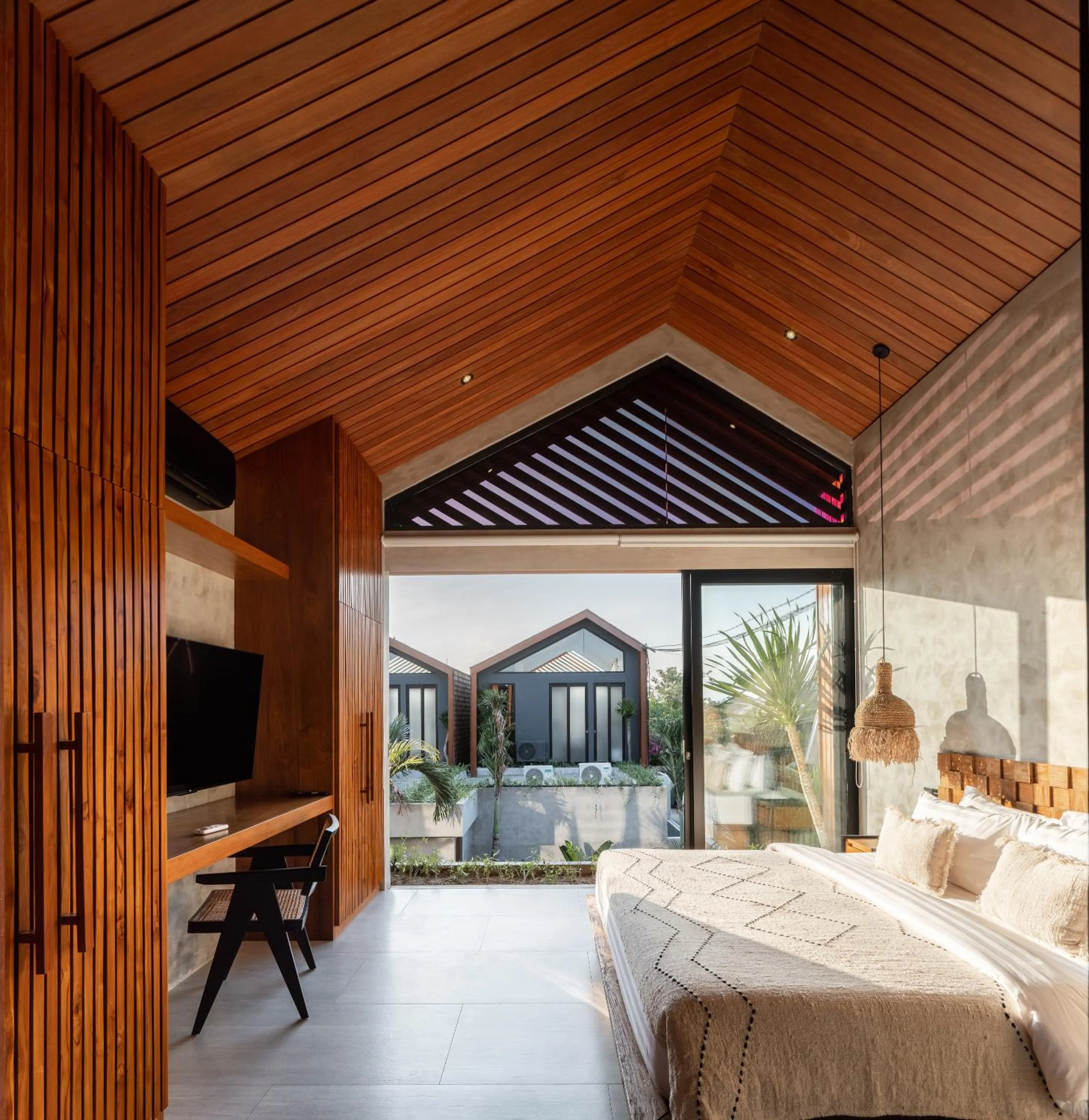 Bed in Blacksand Villas Canggu