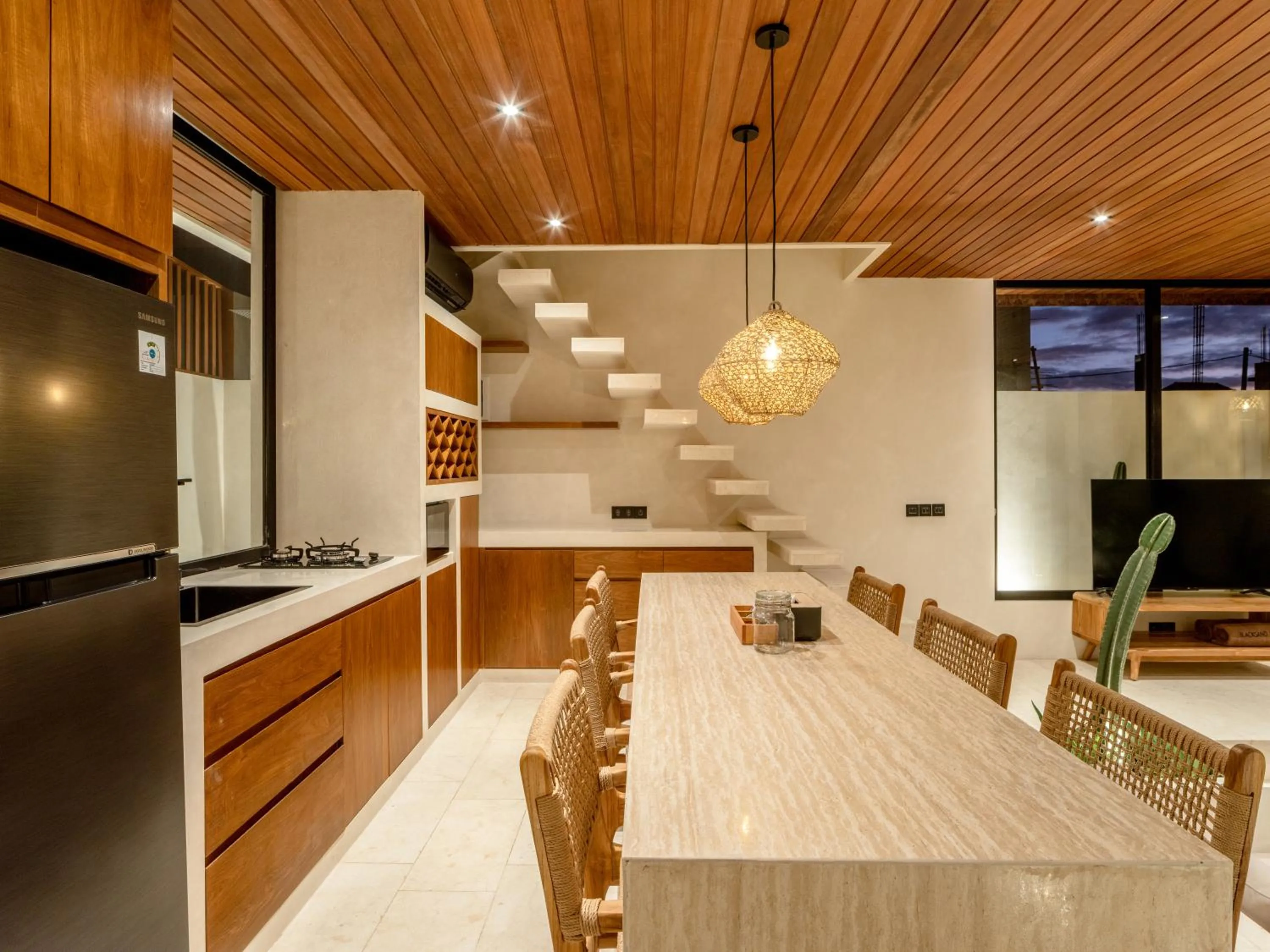 Kitchen or kitchenette in Blacksand Villas Canggu