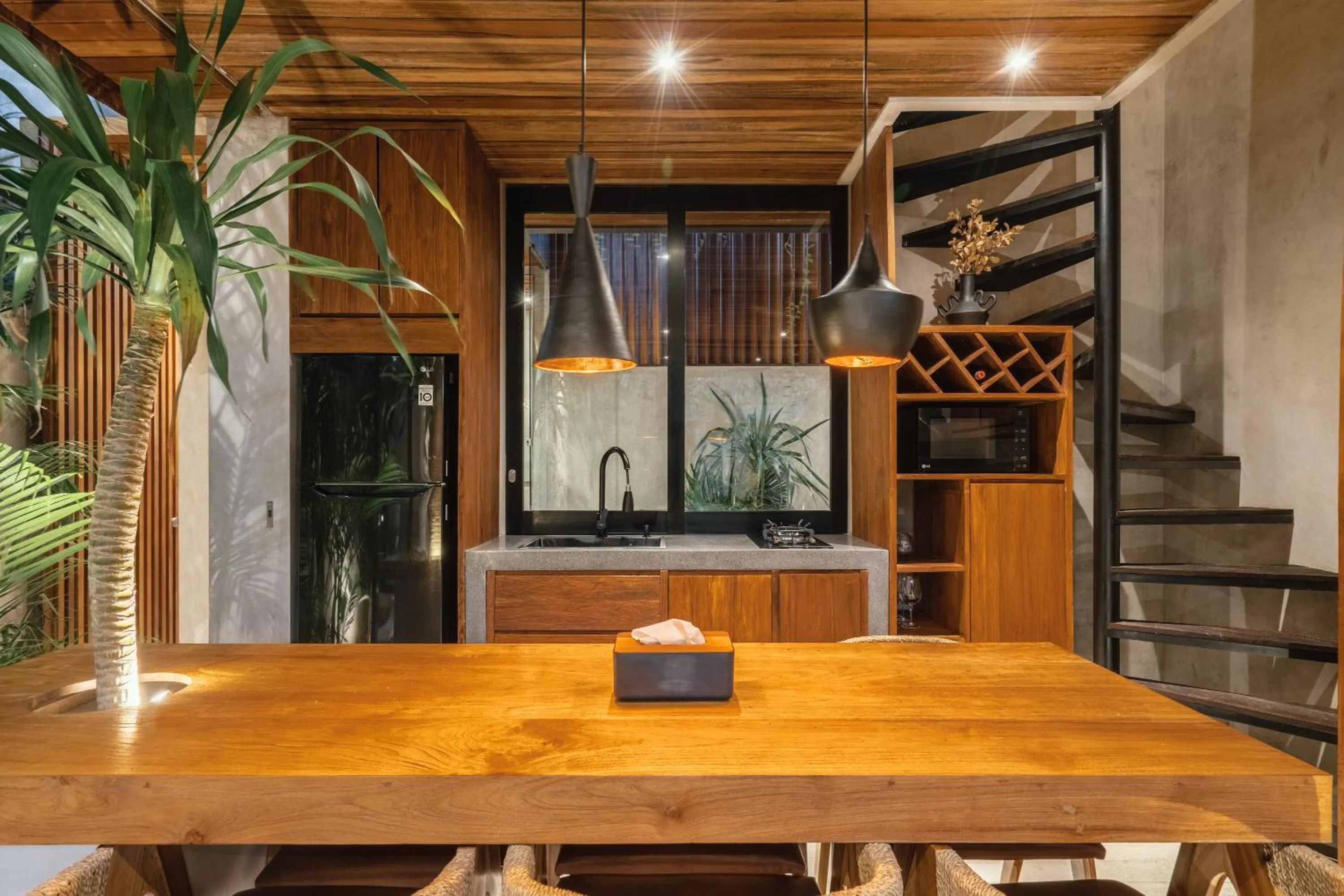 Kitchen or kitchenette in Blacksand Villas Canggu