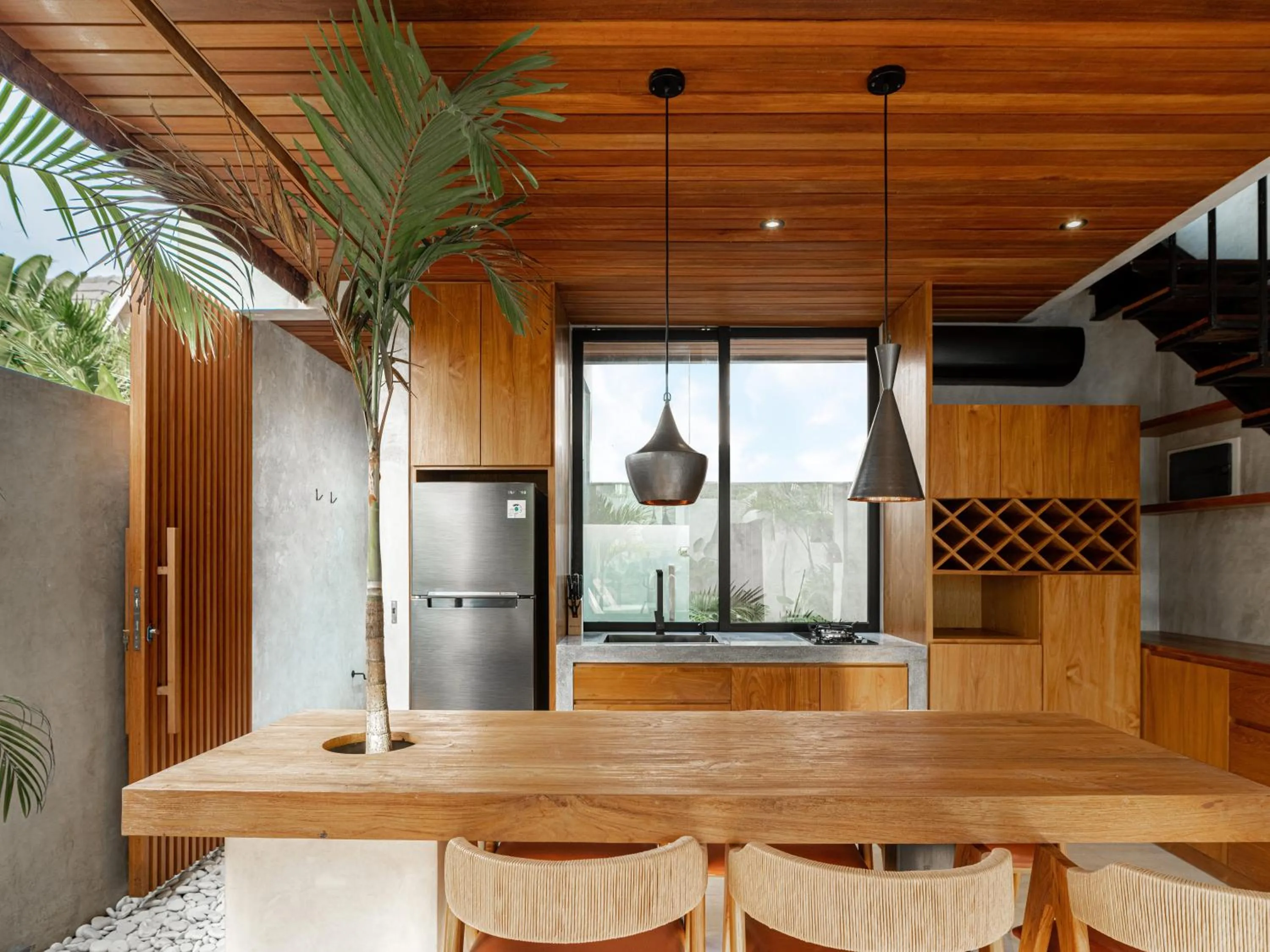 Kitchen or kitchenette in Blacksand Villas Canggu