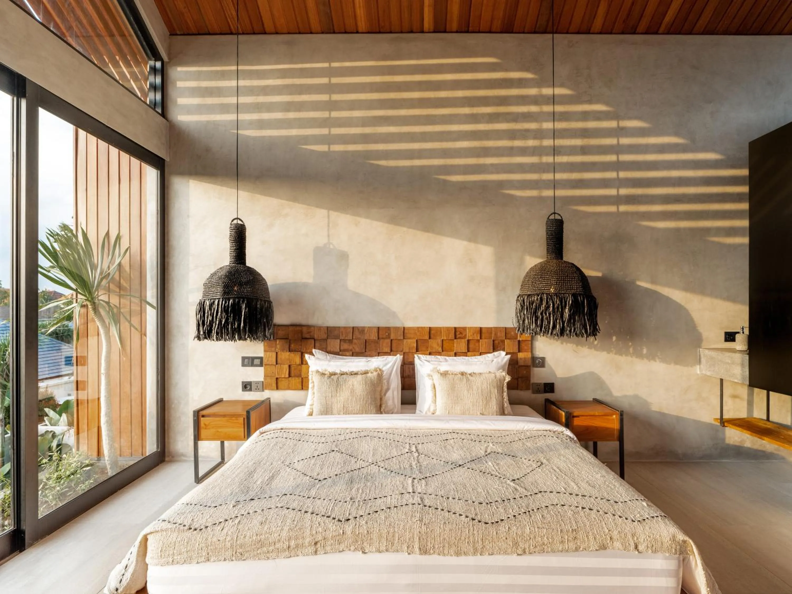 Bedroom, Bed in Blacksand Villas Canggu