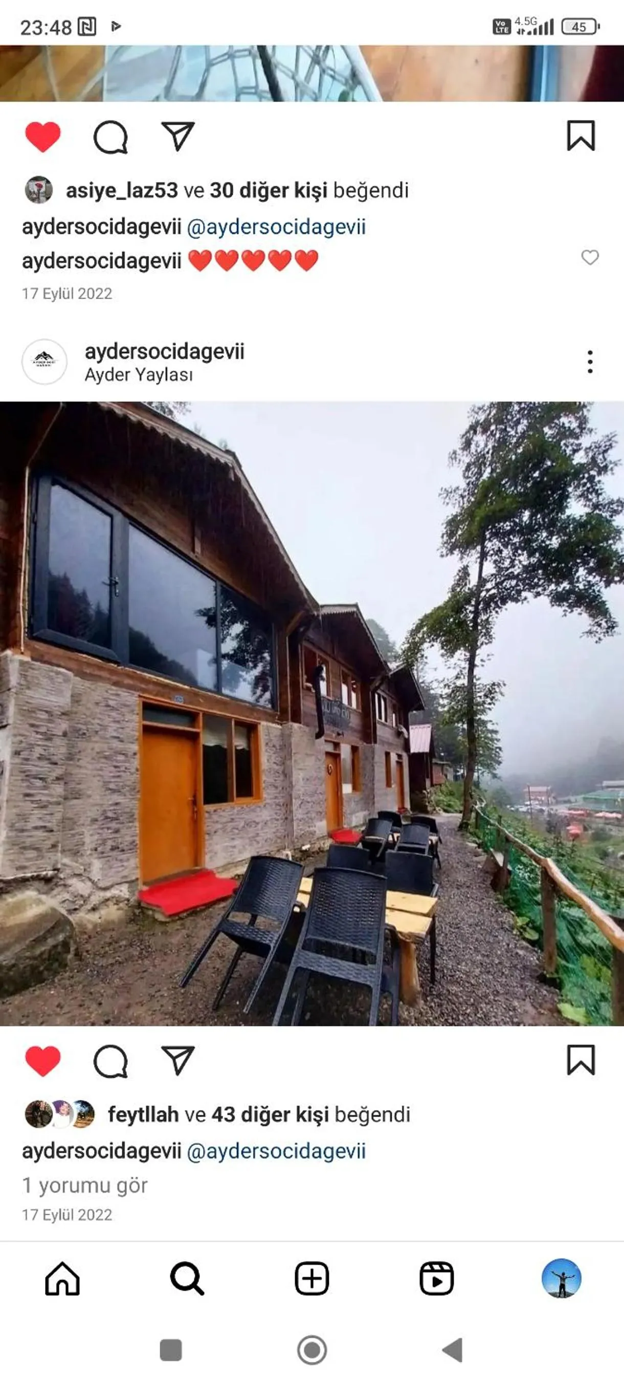 AYDER SOCi DAĞ EVLERİ