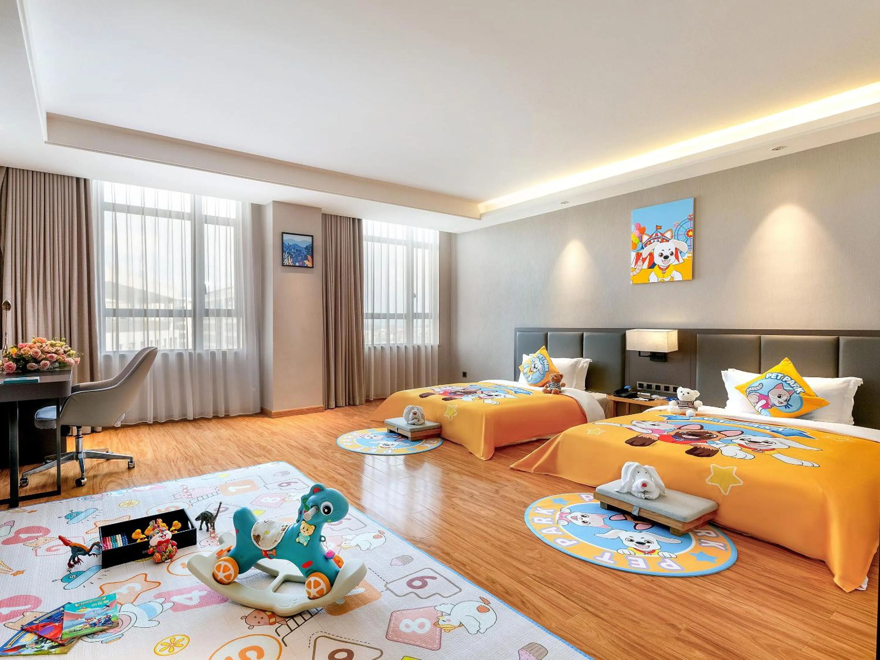 Bed in Guangzhou Southern Airlines Pearl Airport Hotel