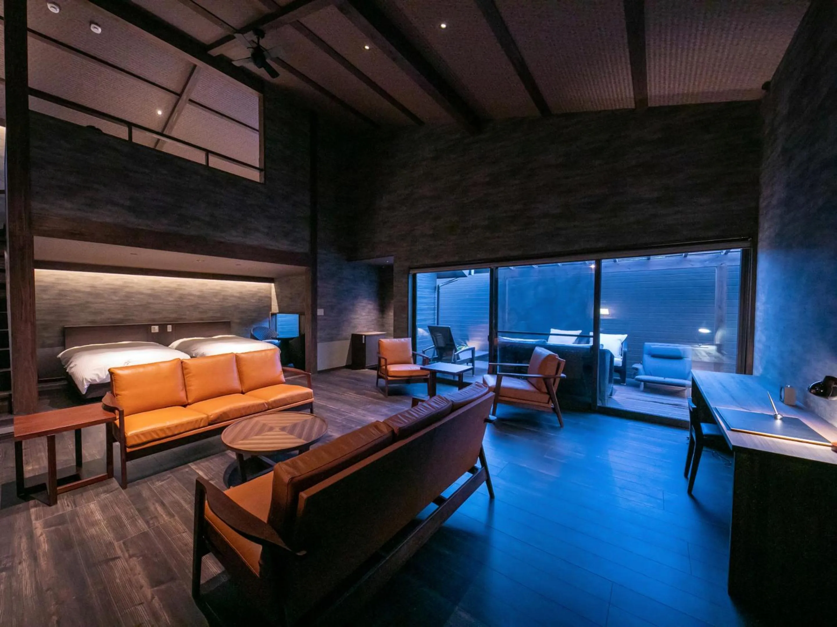 Living room, Bed in Yumotoan Kiyohime