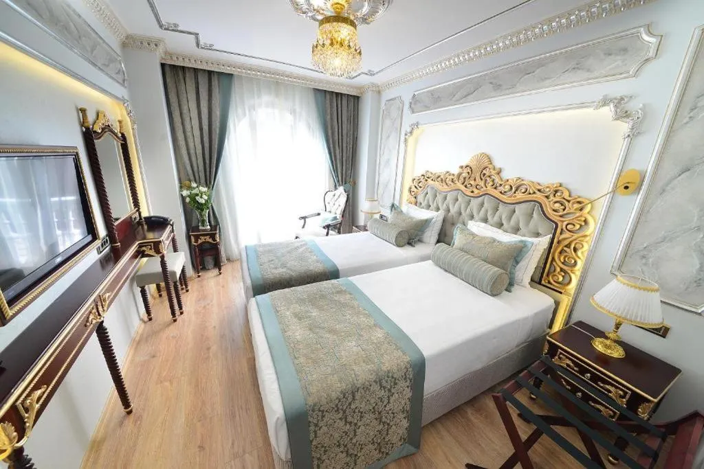 Bed in Golden Marmara Hotel