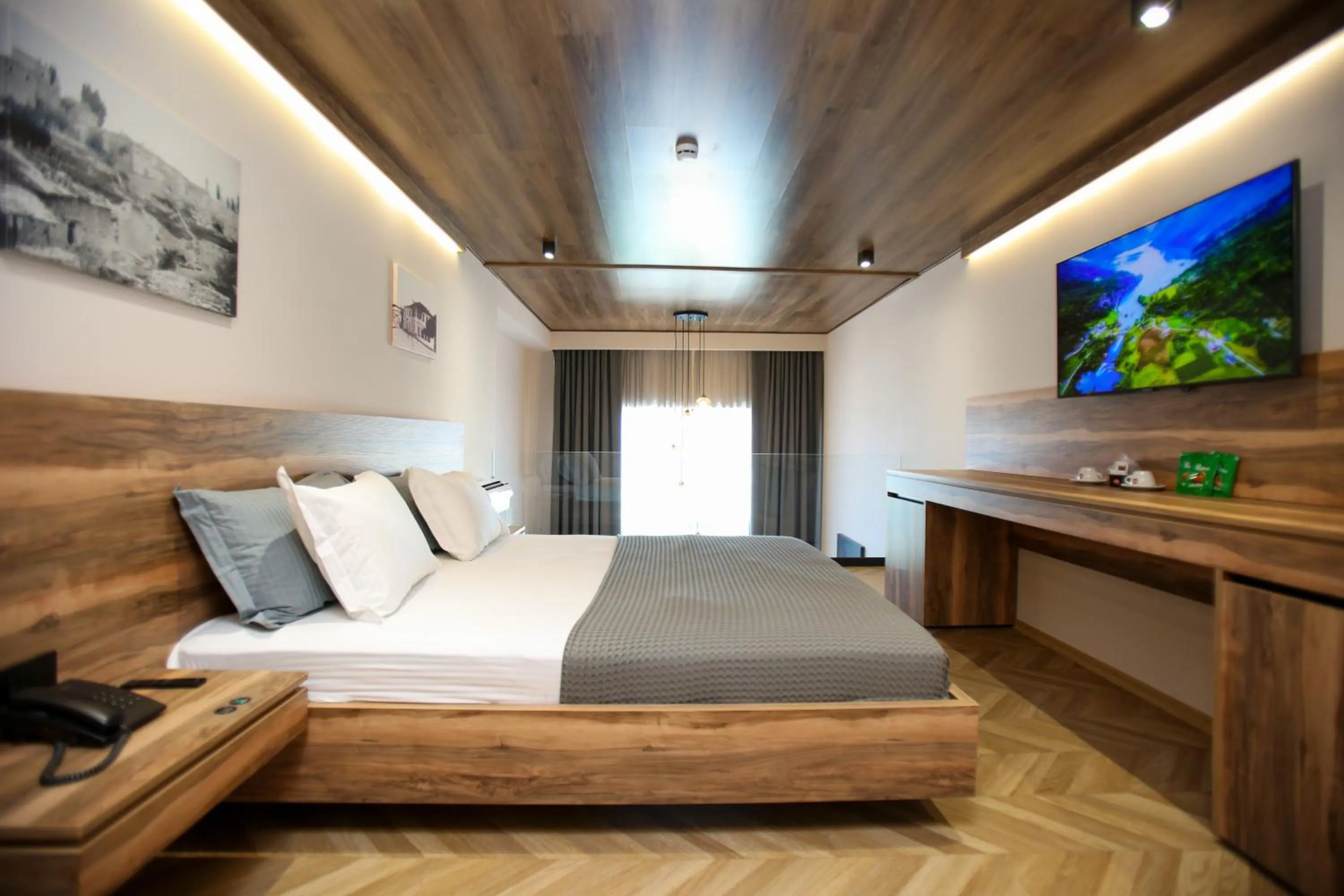 Bed in Belvedere Hotel & SPA