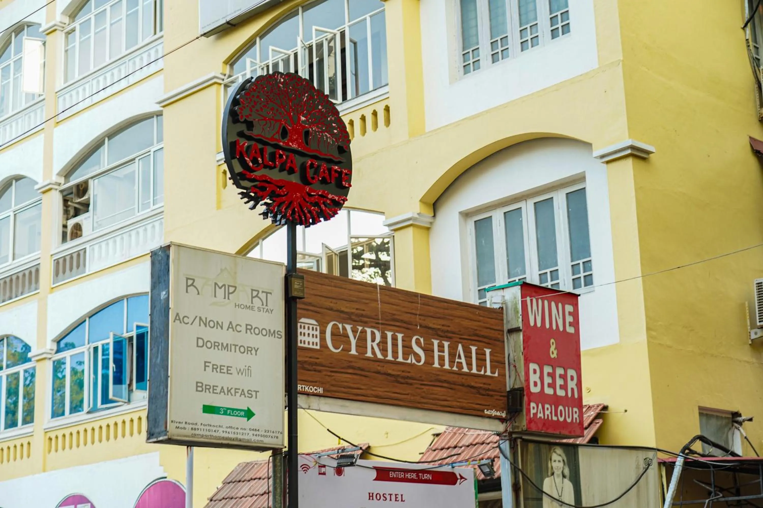 Property logo or sign in Santa Maria Hostel, Fort Kochi