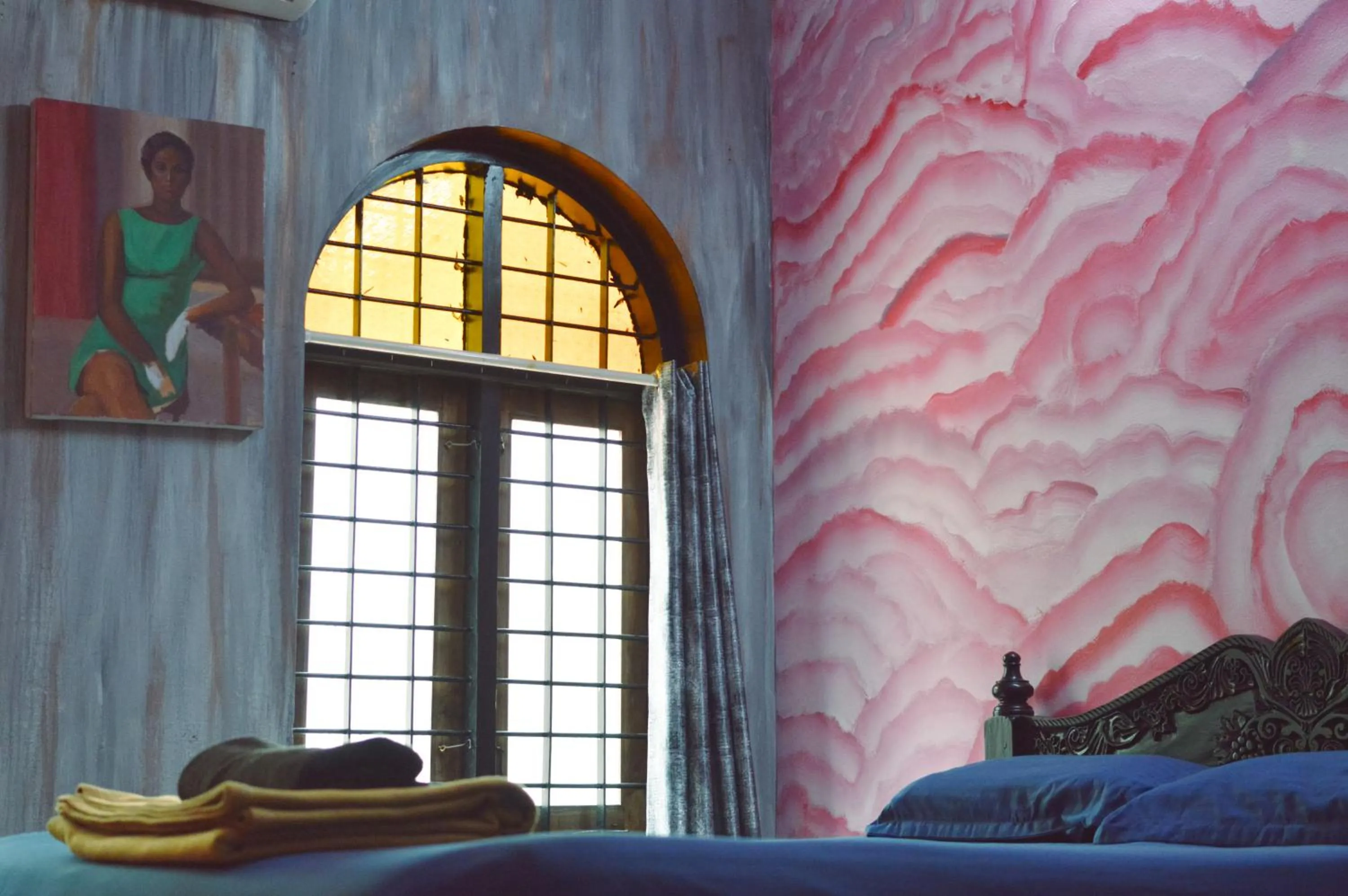 Decorative detail in Santa Maria Hostel, Fort Kochi