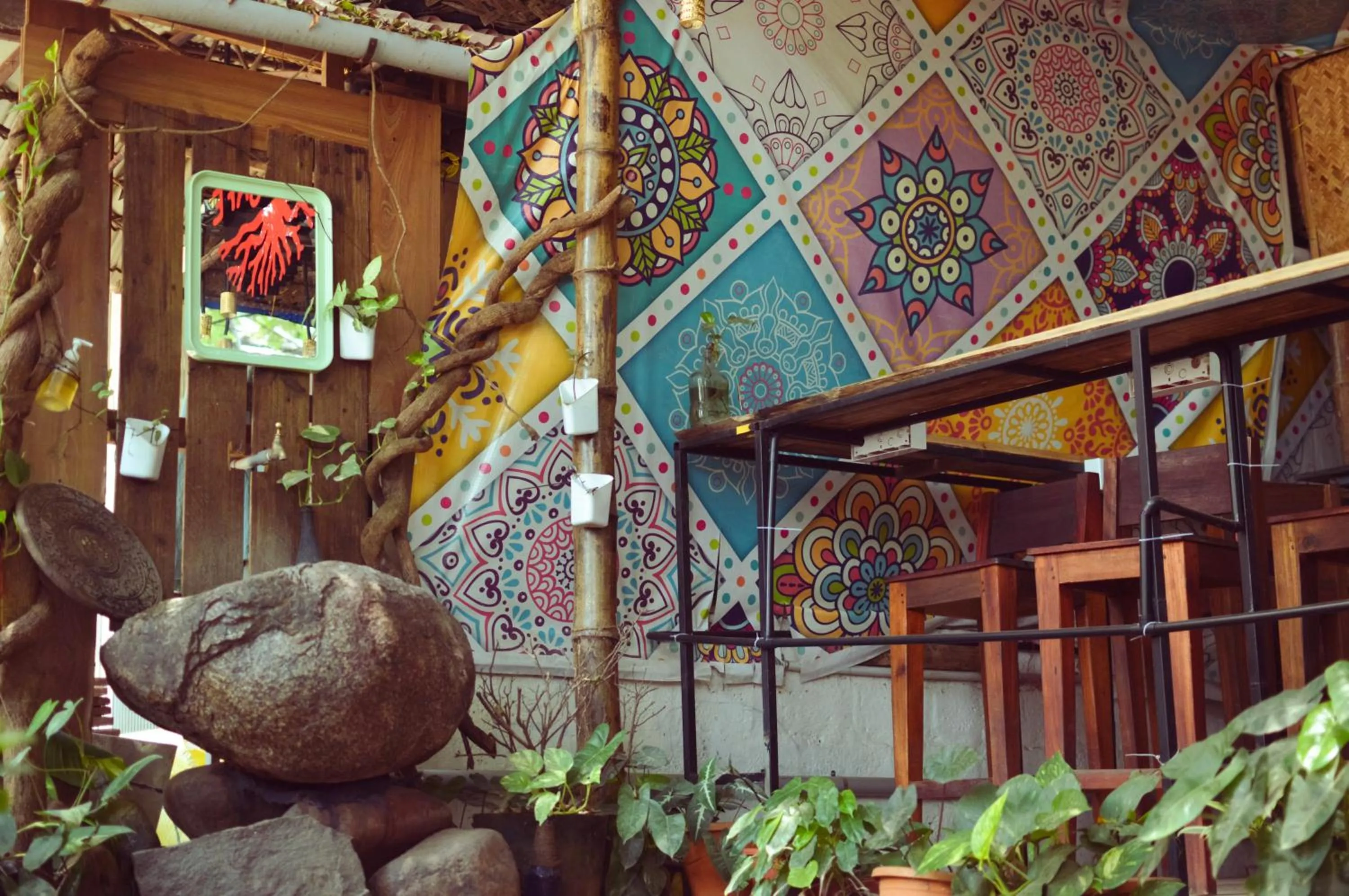 Garden in Santa Maria Hostel, Fort Kochi