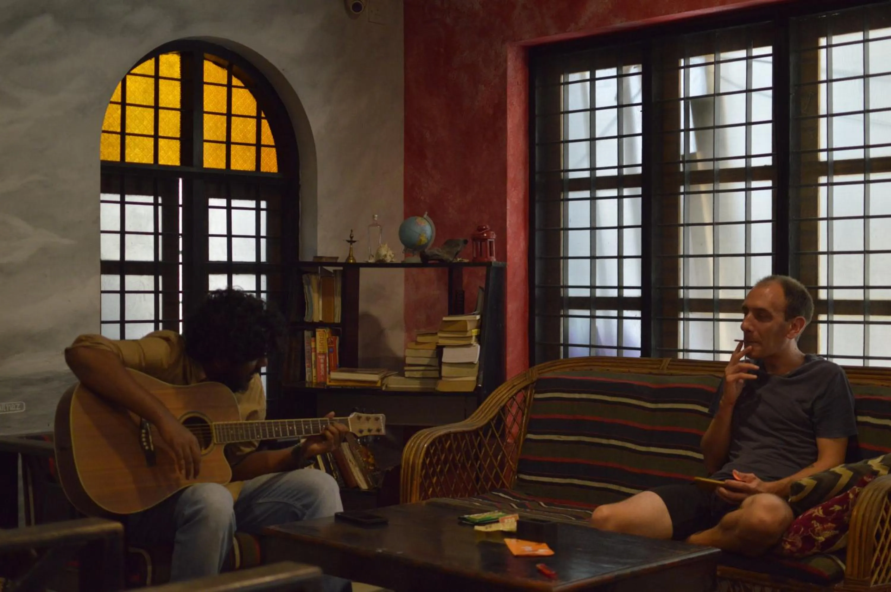 Living room in Santa Maria Hostel, Fort Kochi