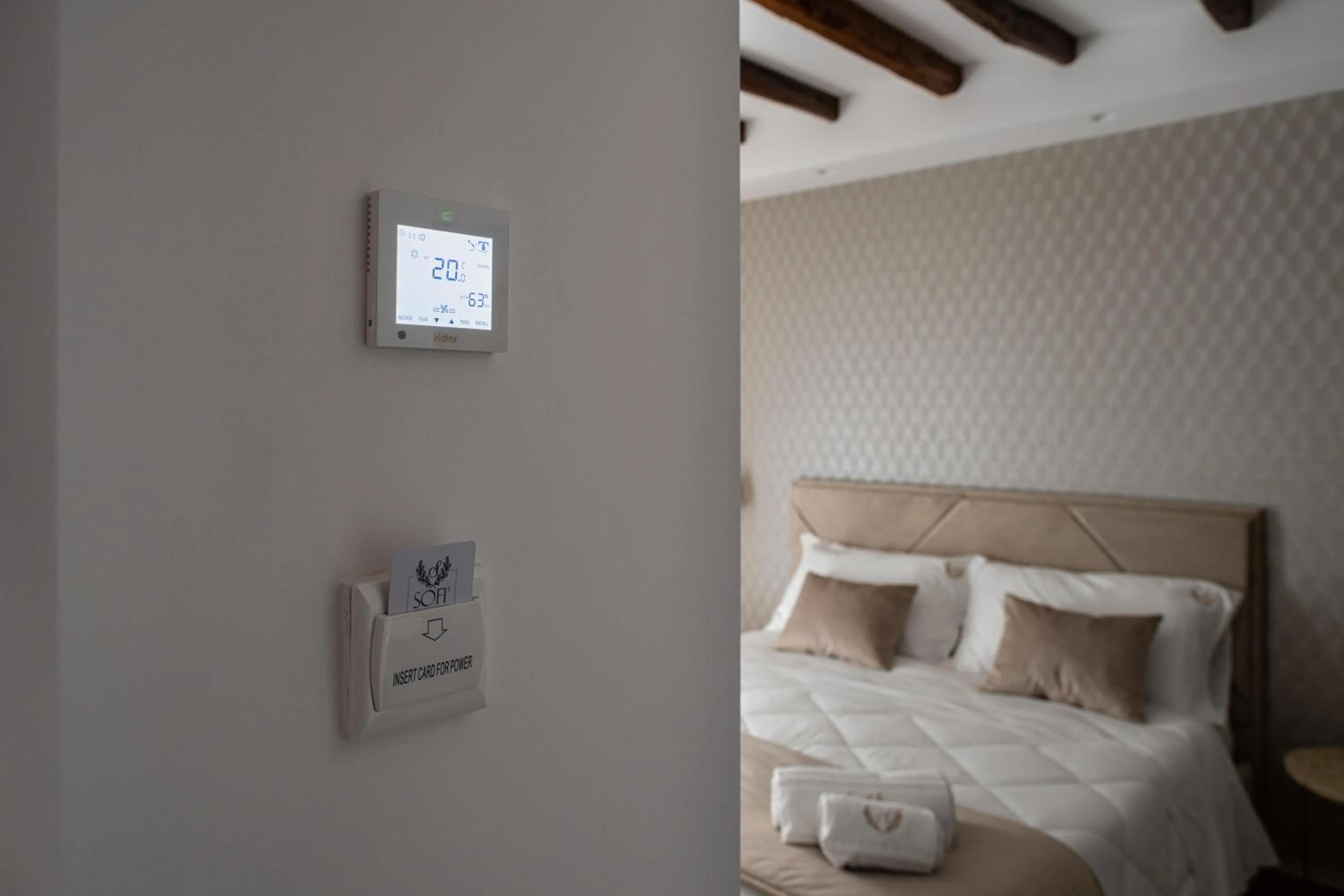 Bedroom, Bed in Sofi' Center Rooms