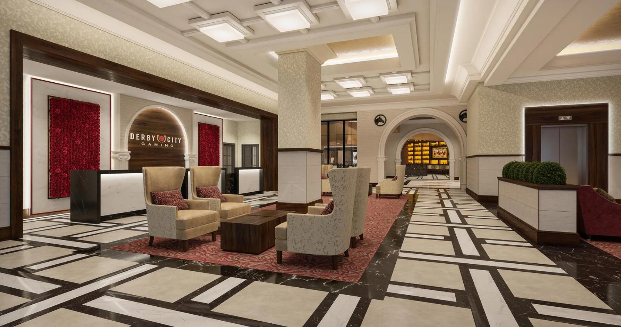 Lobby or reception in Derby City Gaming & Hotel - A Churchill Downs Property