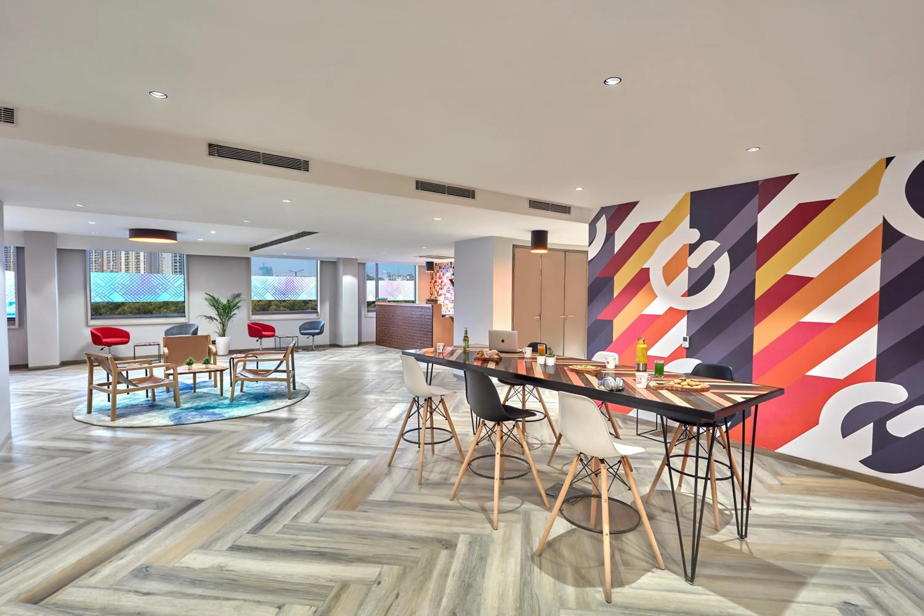 Seating area in Ginger Noida Sector 133