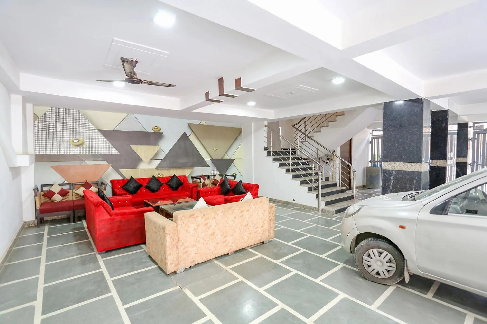 Seating area in FabHotel New Silver Crown