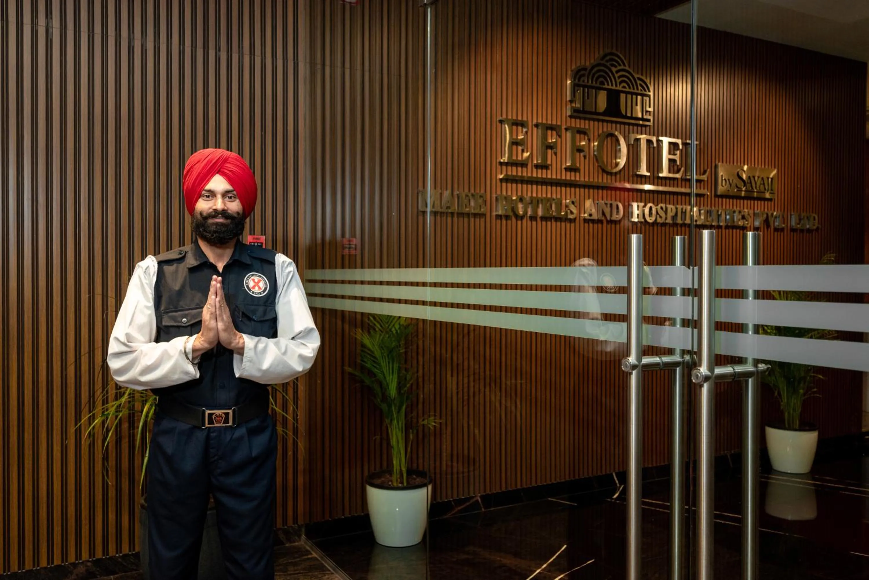 Facade/entrance in Effotel by Sayaji Sarola