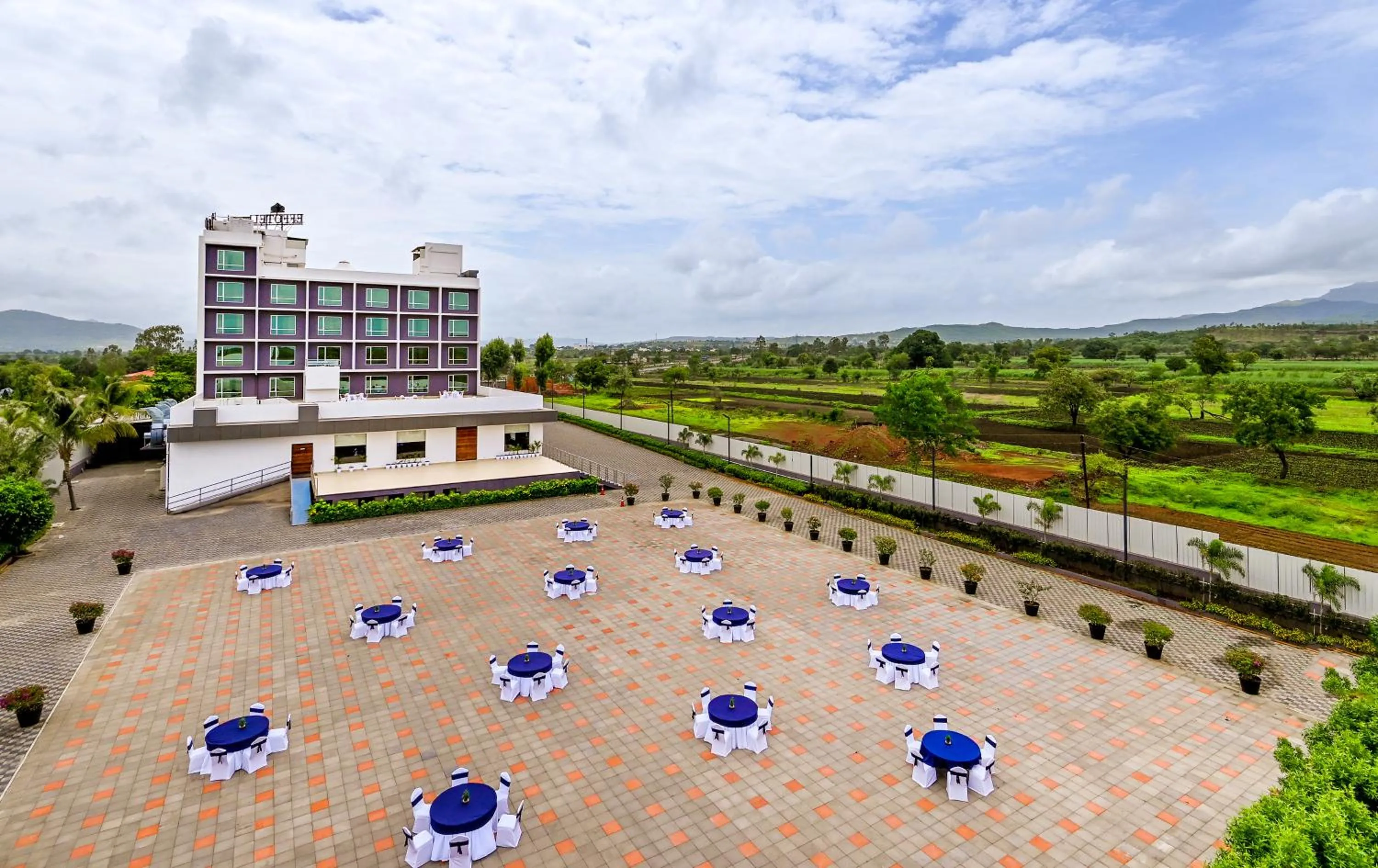 Facade/entrance in Effotel by Sayaji Sarola