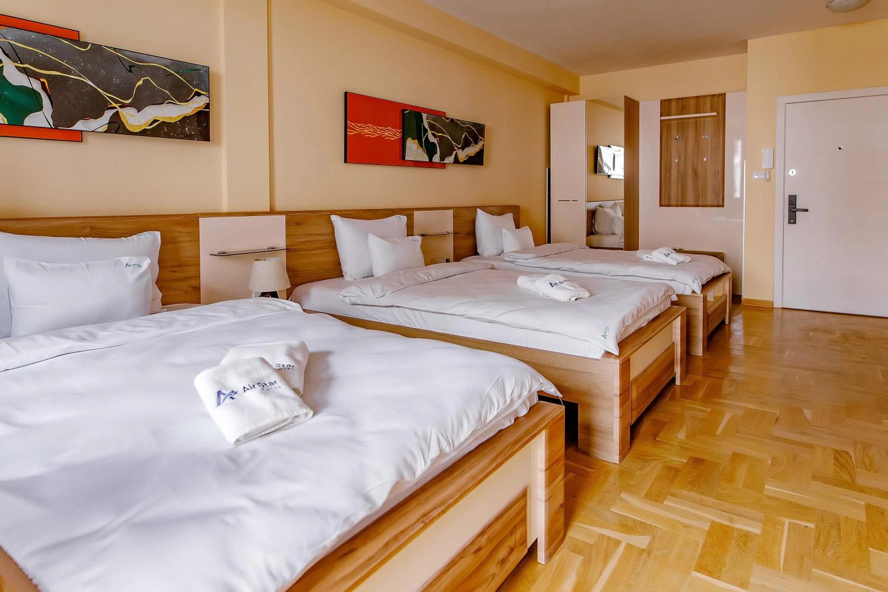 Bed in Hotel AirStar