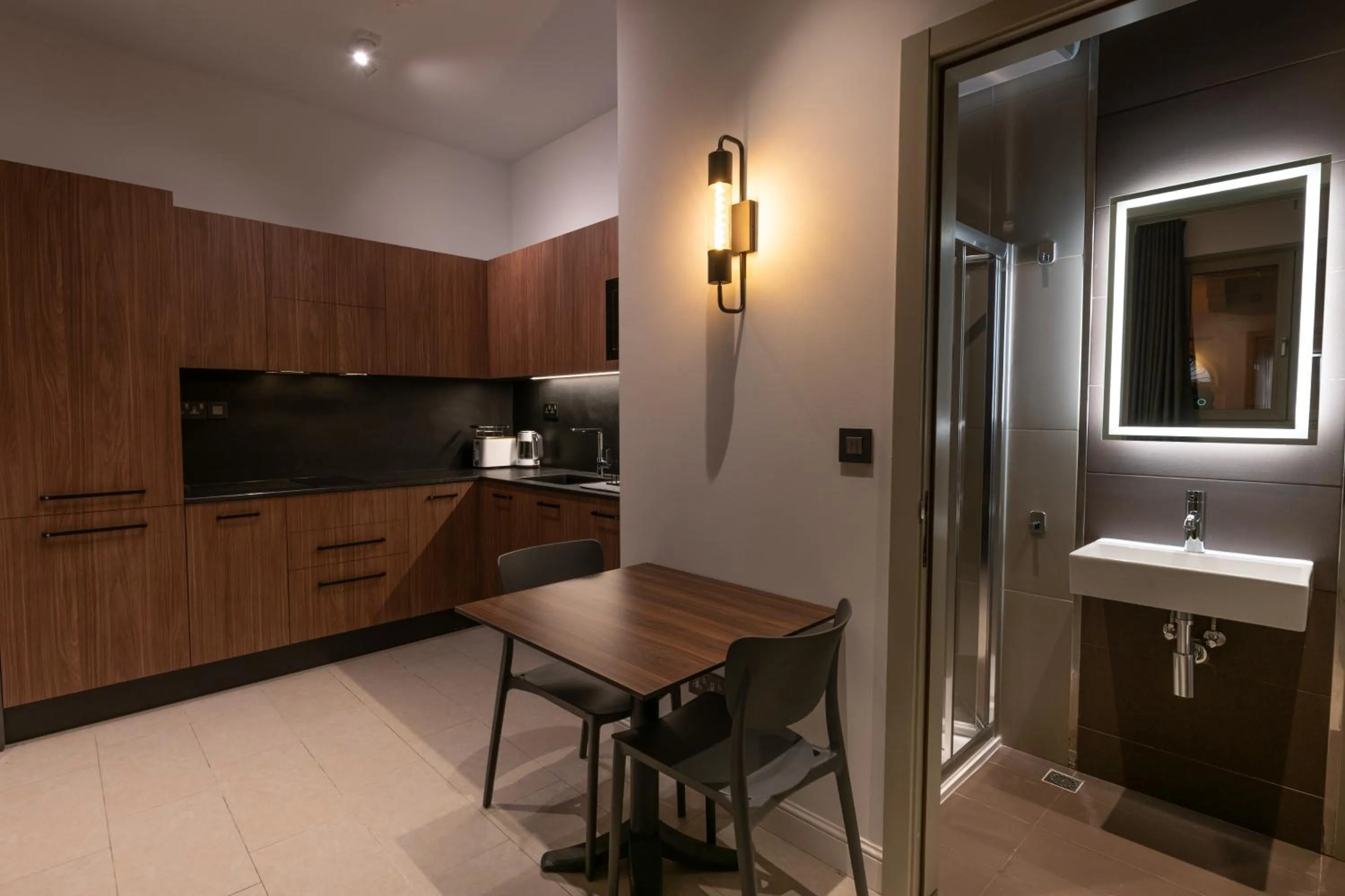 Kitchen or kitchenette in Marea Central Apartments